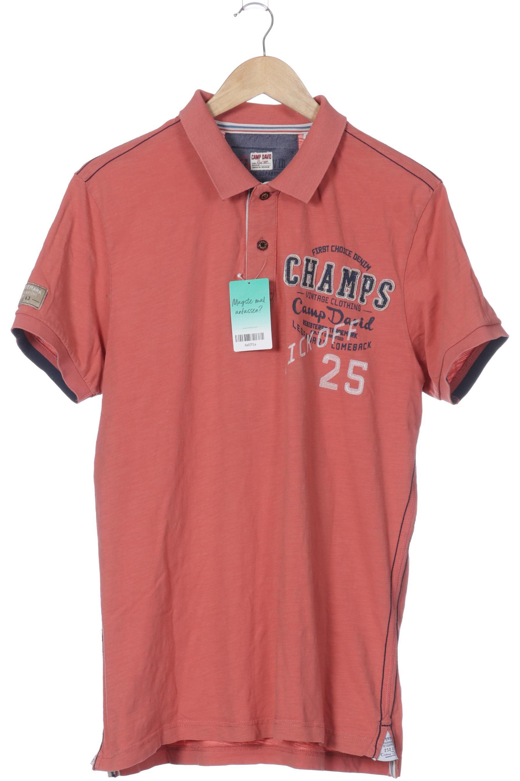 

Camp David Herren Poloshirt, orange, Gr.