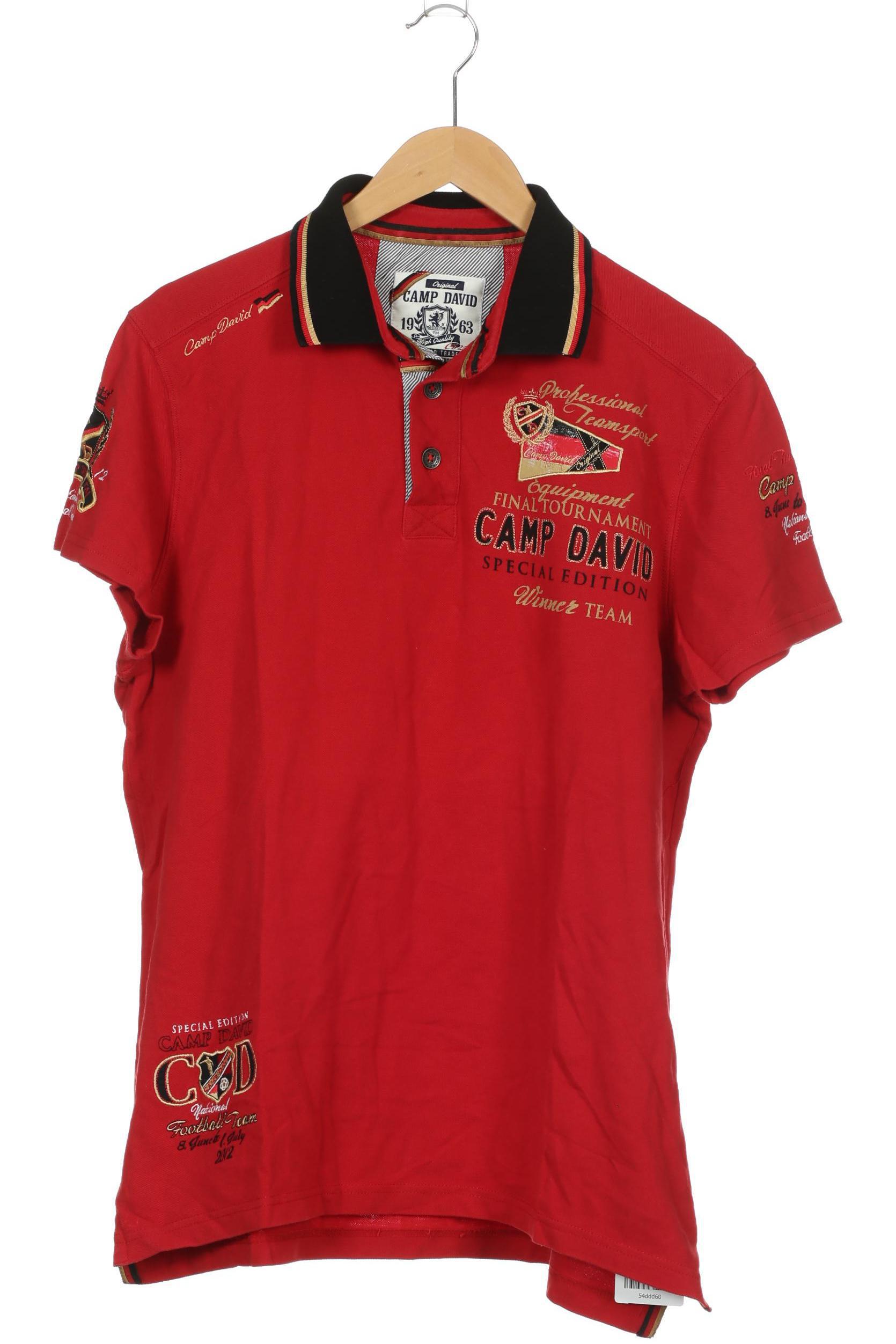 

Camp David Herren Poloshirt, rot, Gr.