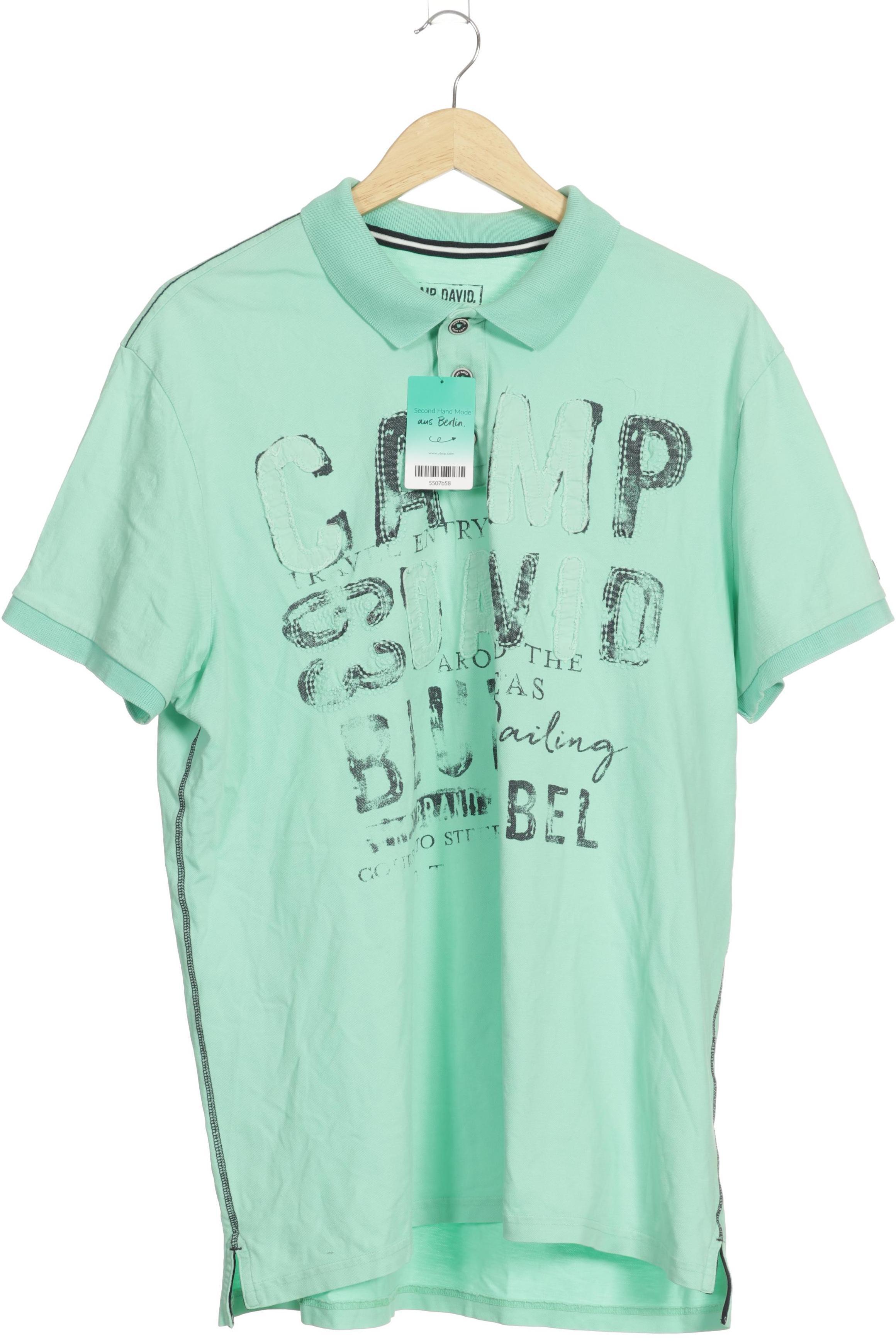 

Camp David Herren Poloshirt, türkis, Gr.