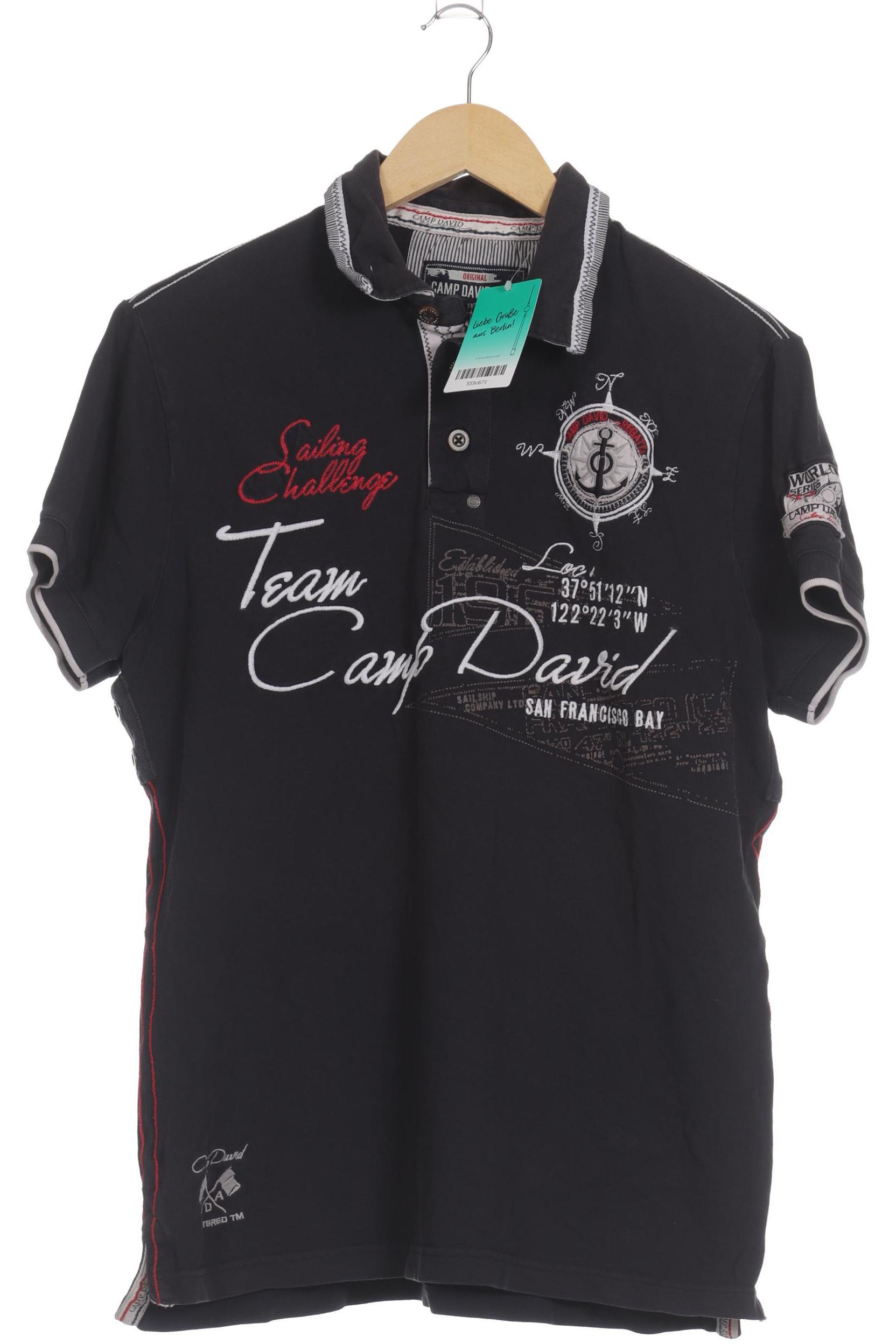 

Camp David Herren Poloshirt, blau, Gr.