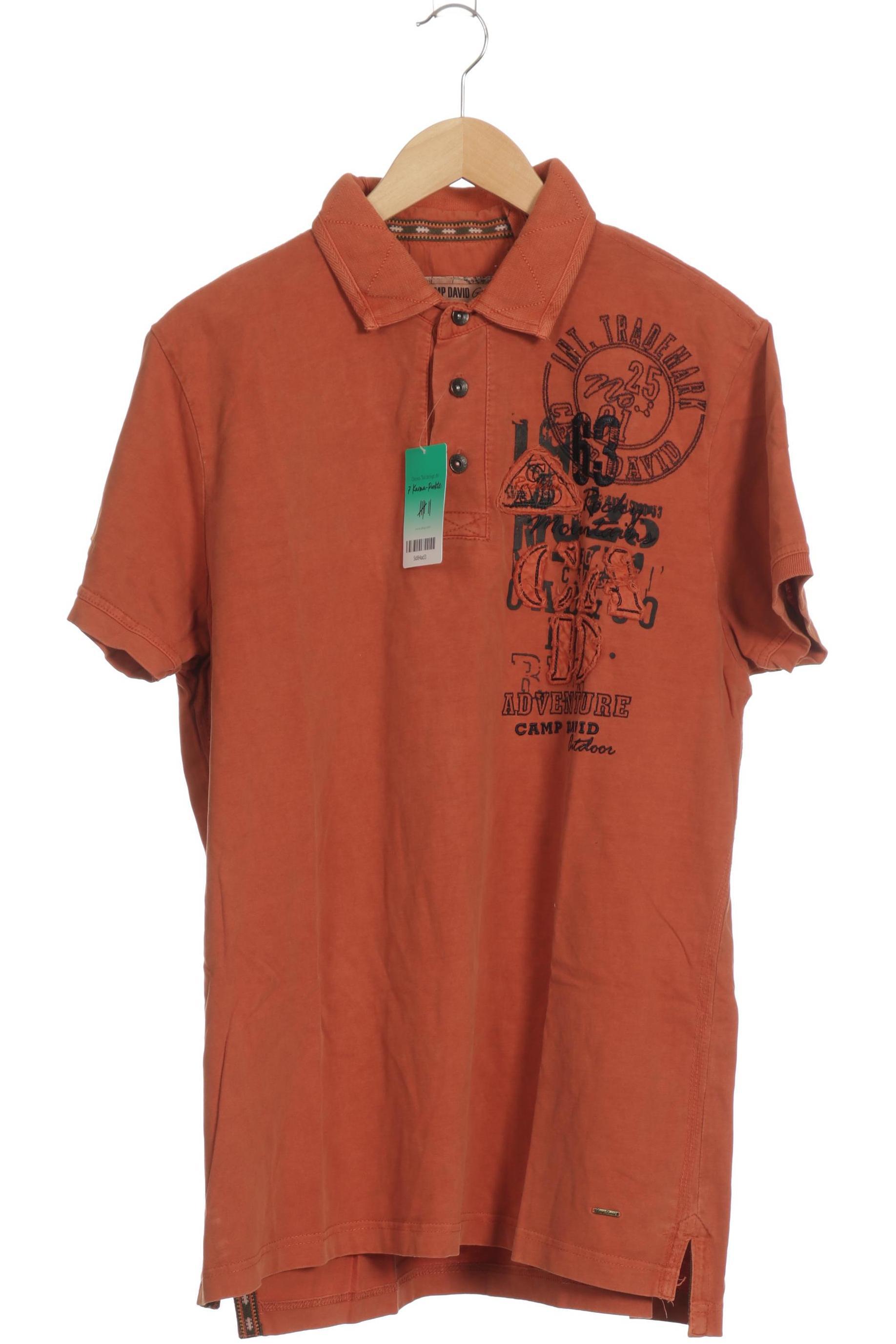 

Camp David Herren Poloshirt, orange, Gr.