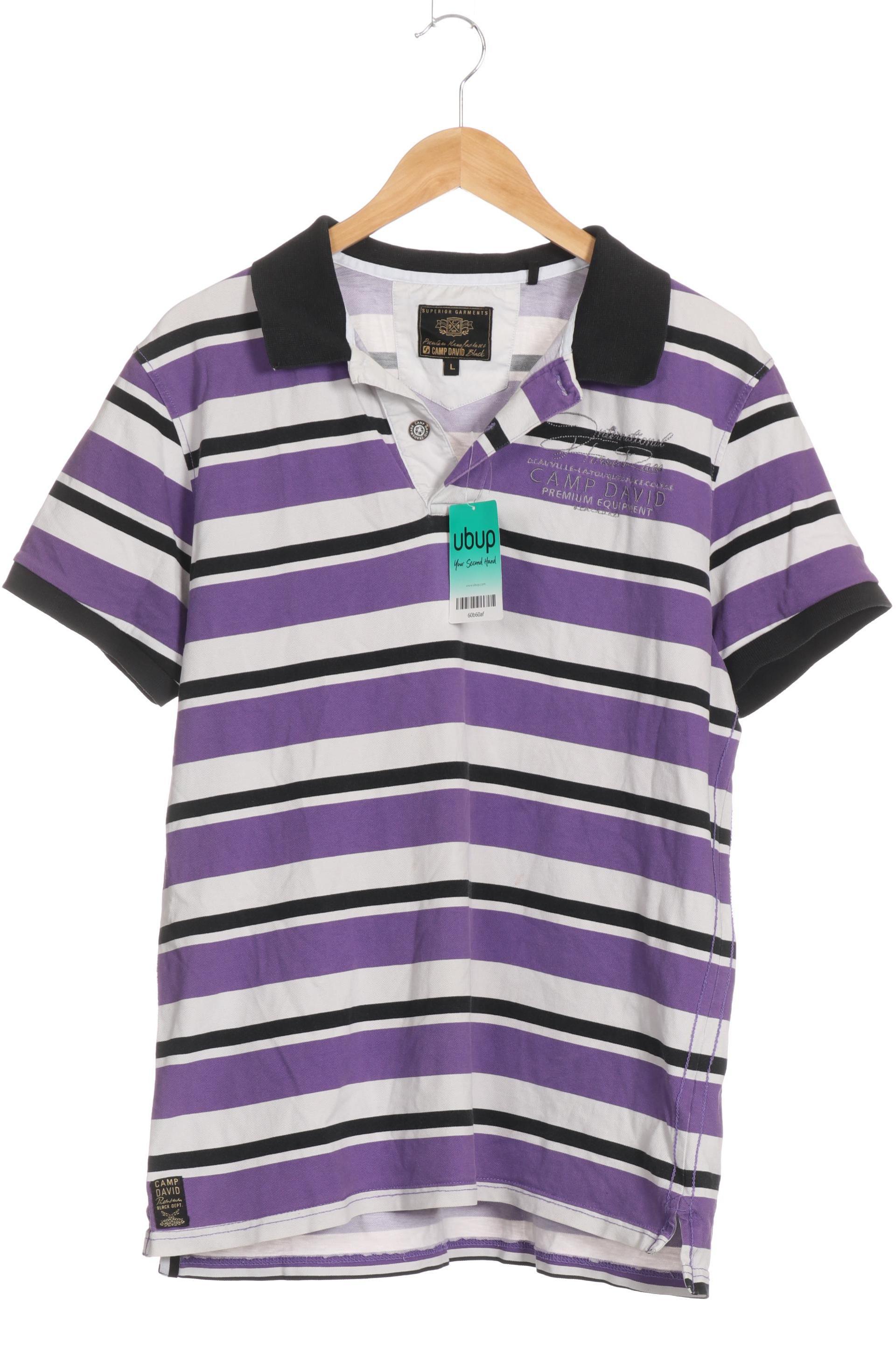 

Camp David Herren Poloshirt, lila, Gr.