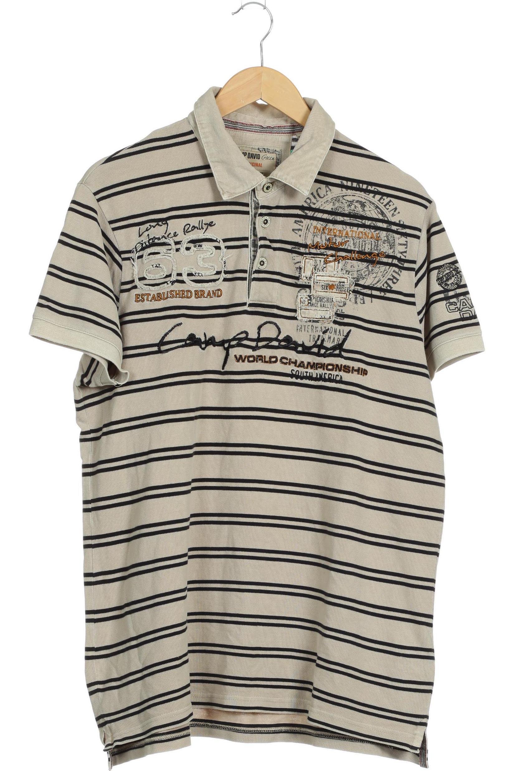 

Camp David Herren Poloshirt, beige, Gr.