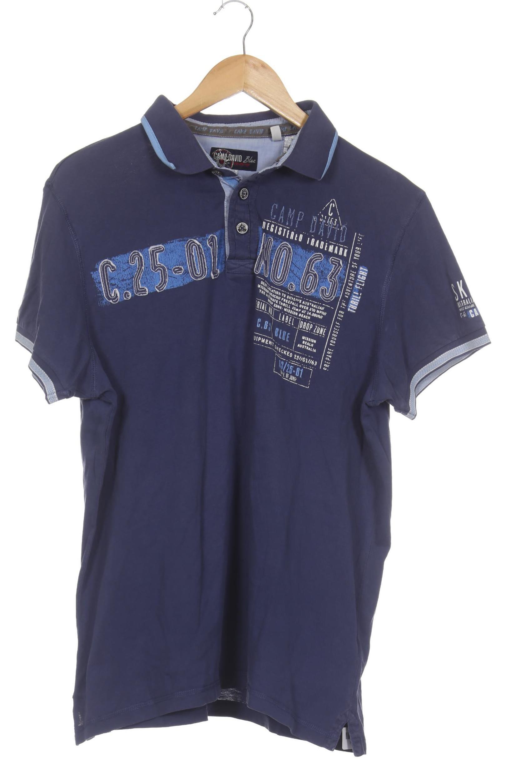 

Camp David Herren Poloshirt, blau, Gr.