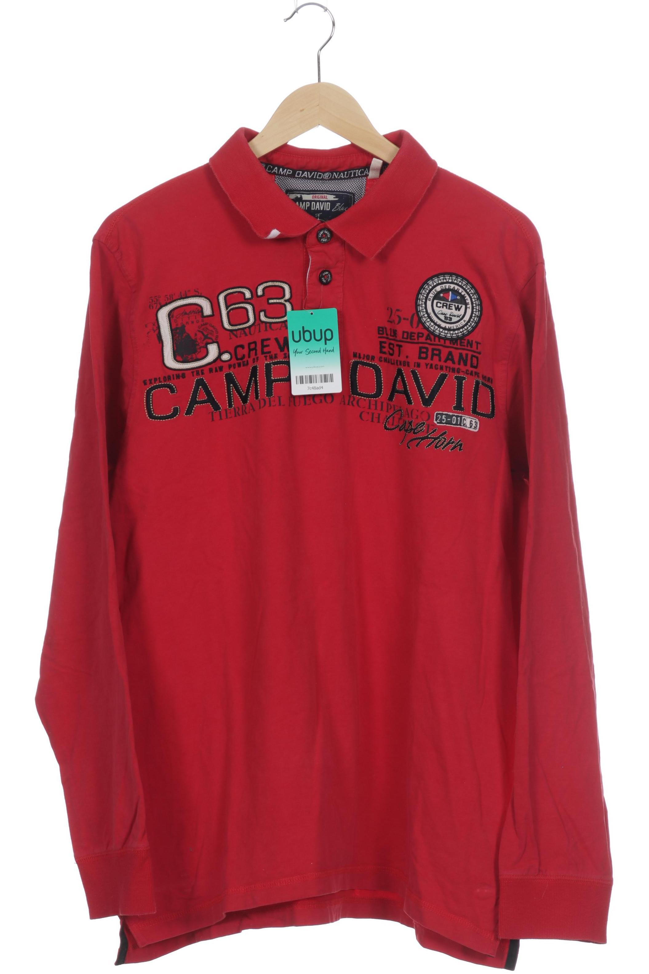 

Camp David Herren Poloshirt, rot, Gr.