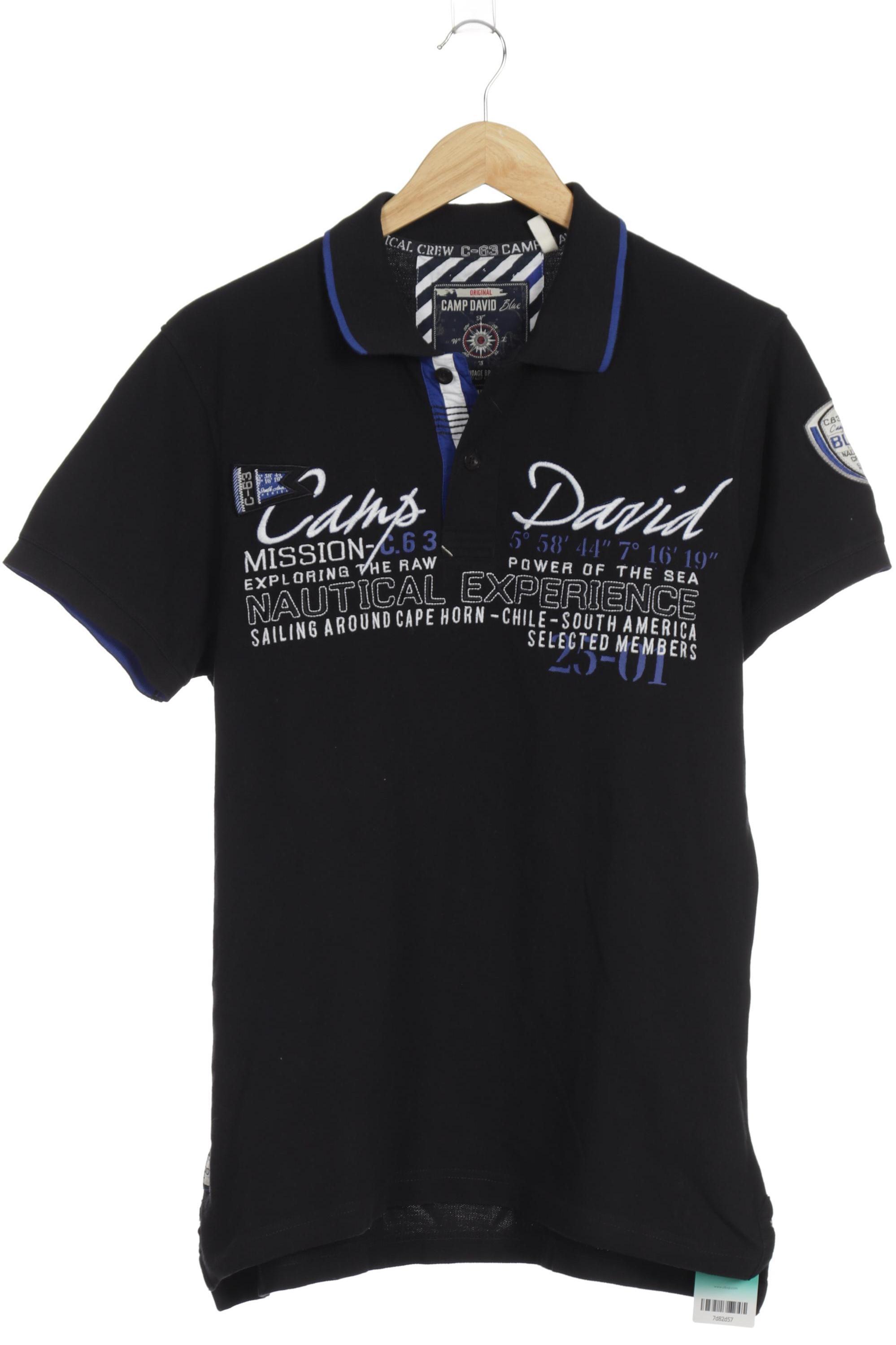Thumbnail - Camp David Herren Poloshirt, blau, Gr.