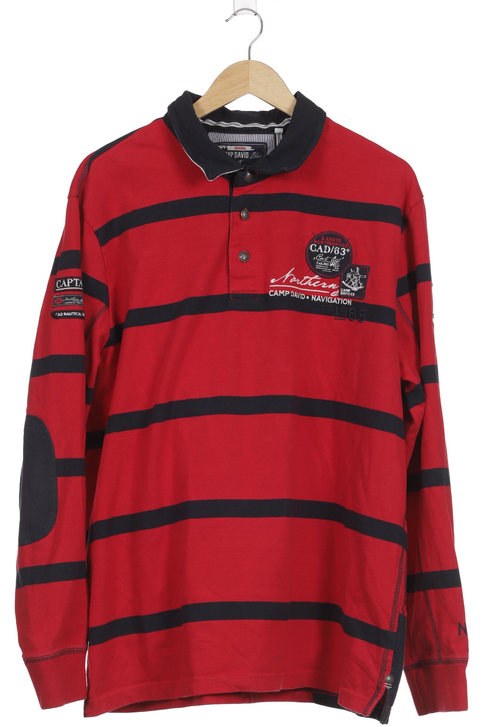

Camp David Herren Poloshirt, rot, Gr.