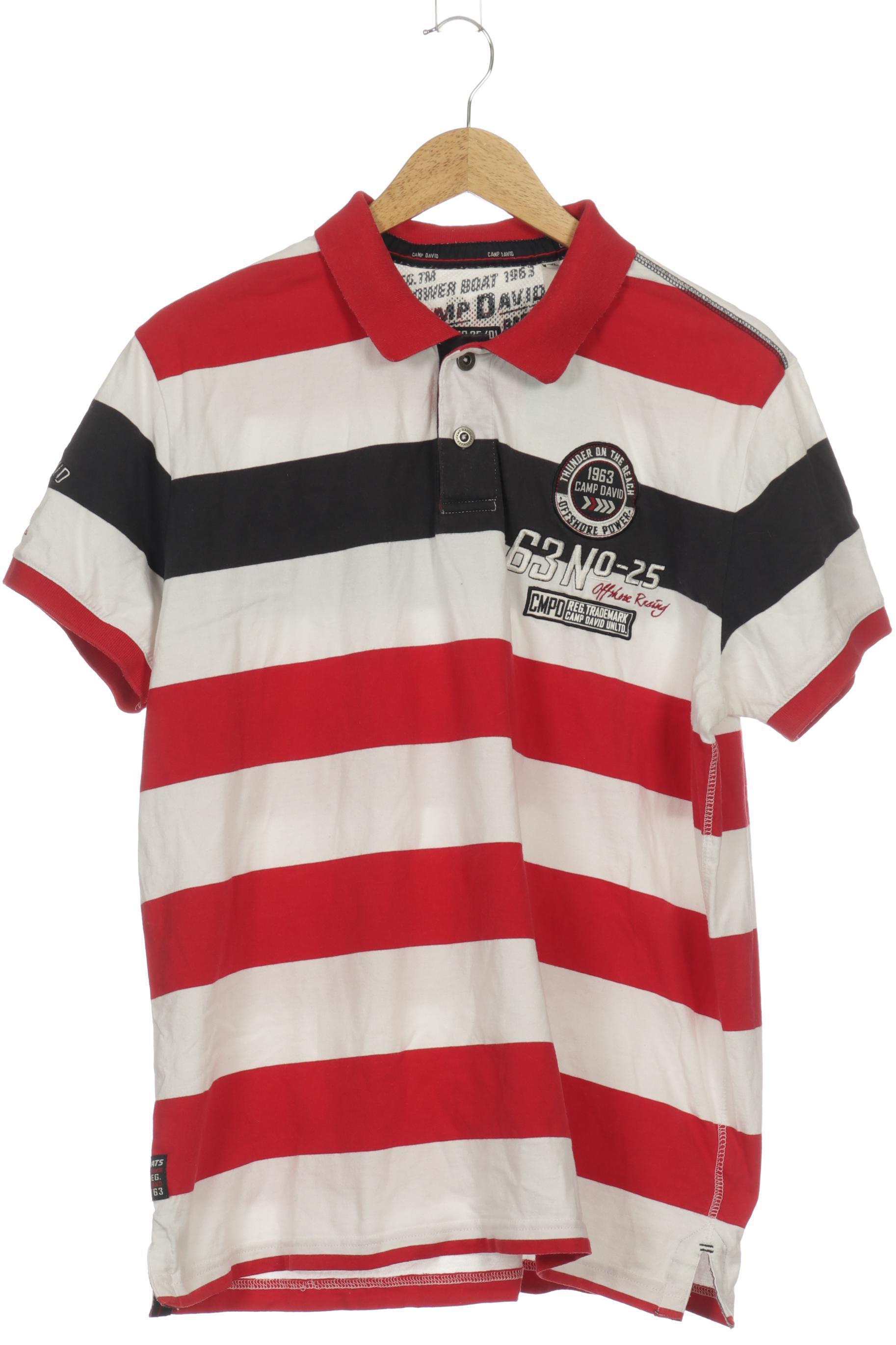 

Camp David Herren Poloshirt, rot, Gr.