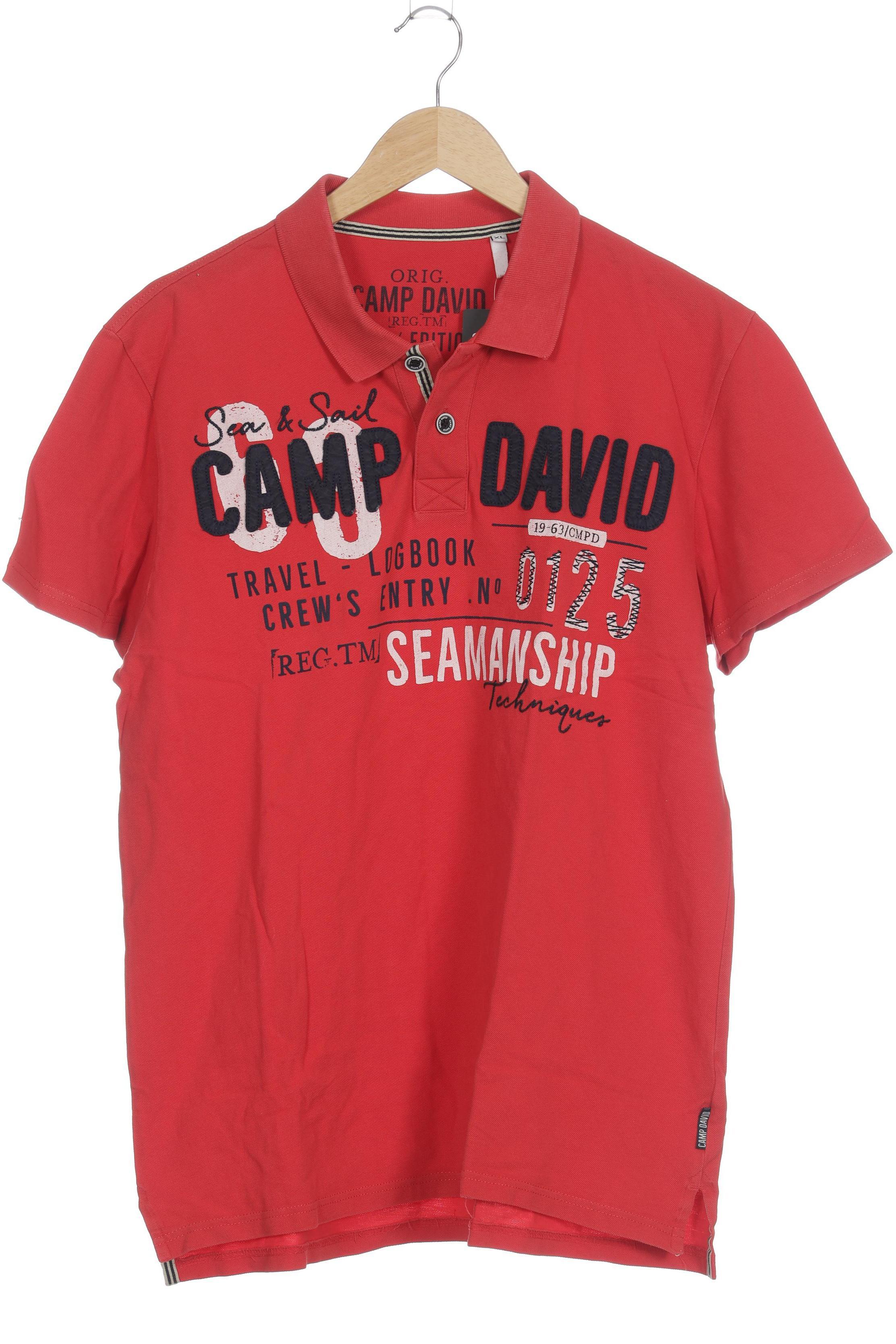 

Camp David Herren Poloshirt, rot, Gr.