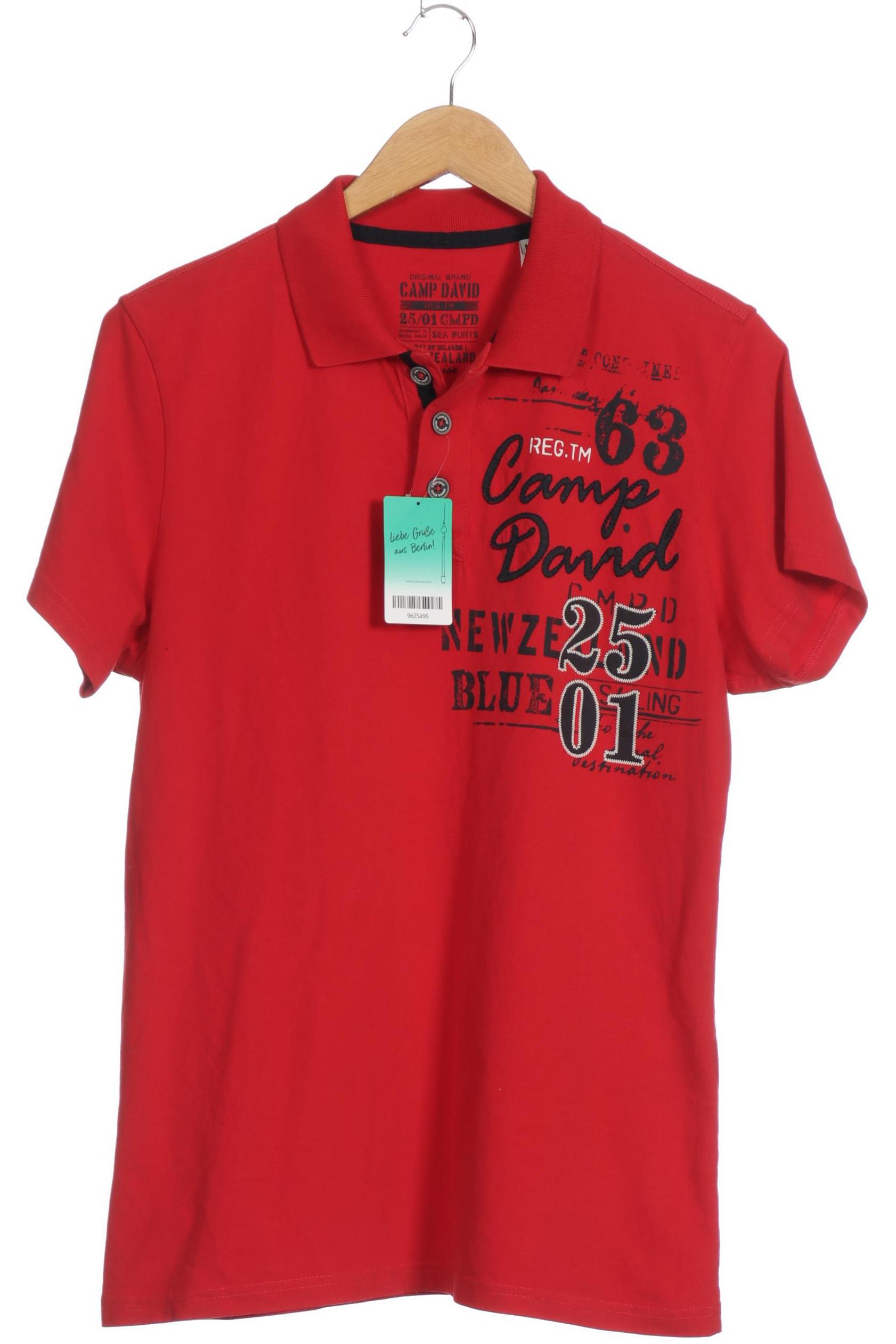 

Camp David Herren Poloshirt, rot, Gr.