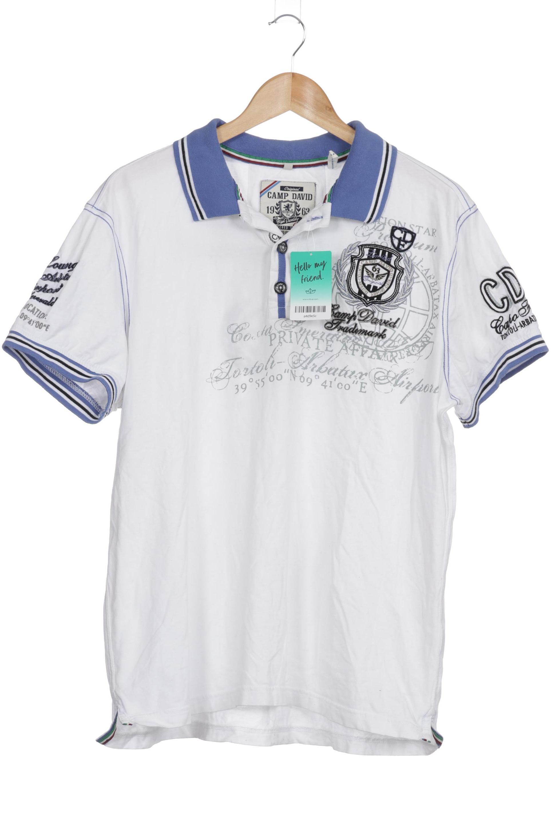 

Camp David Herren Poloshirt, weiß, Gr.