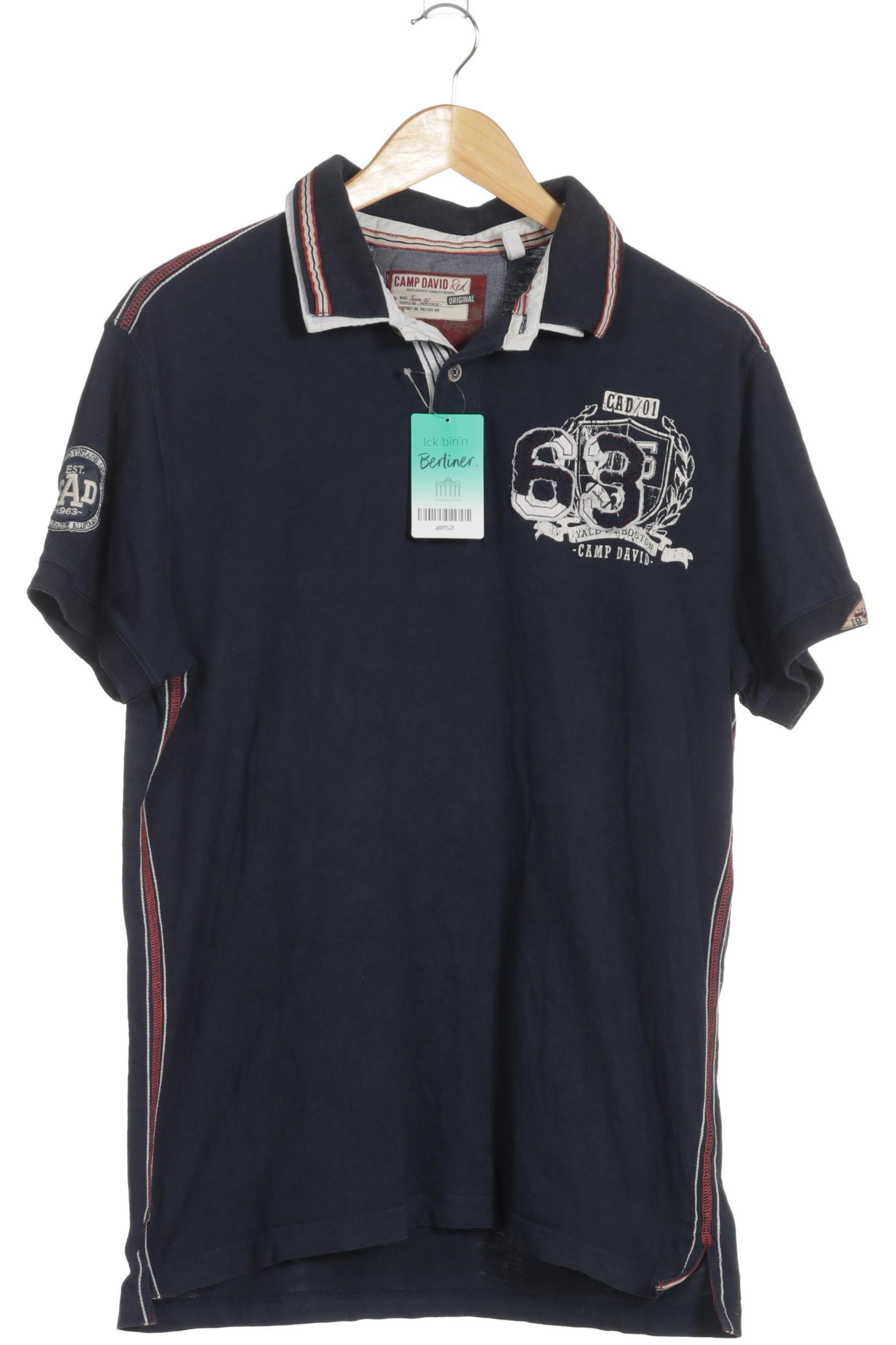 

Camp David Herren Poloshirt, blau, Gr.