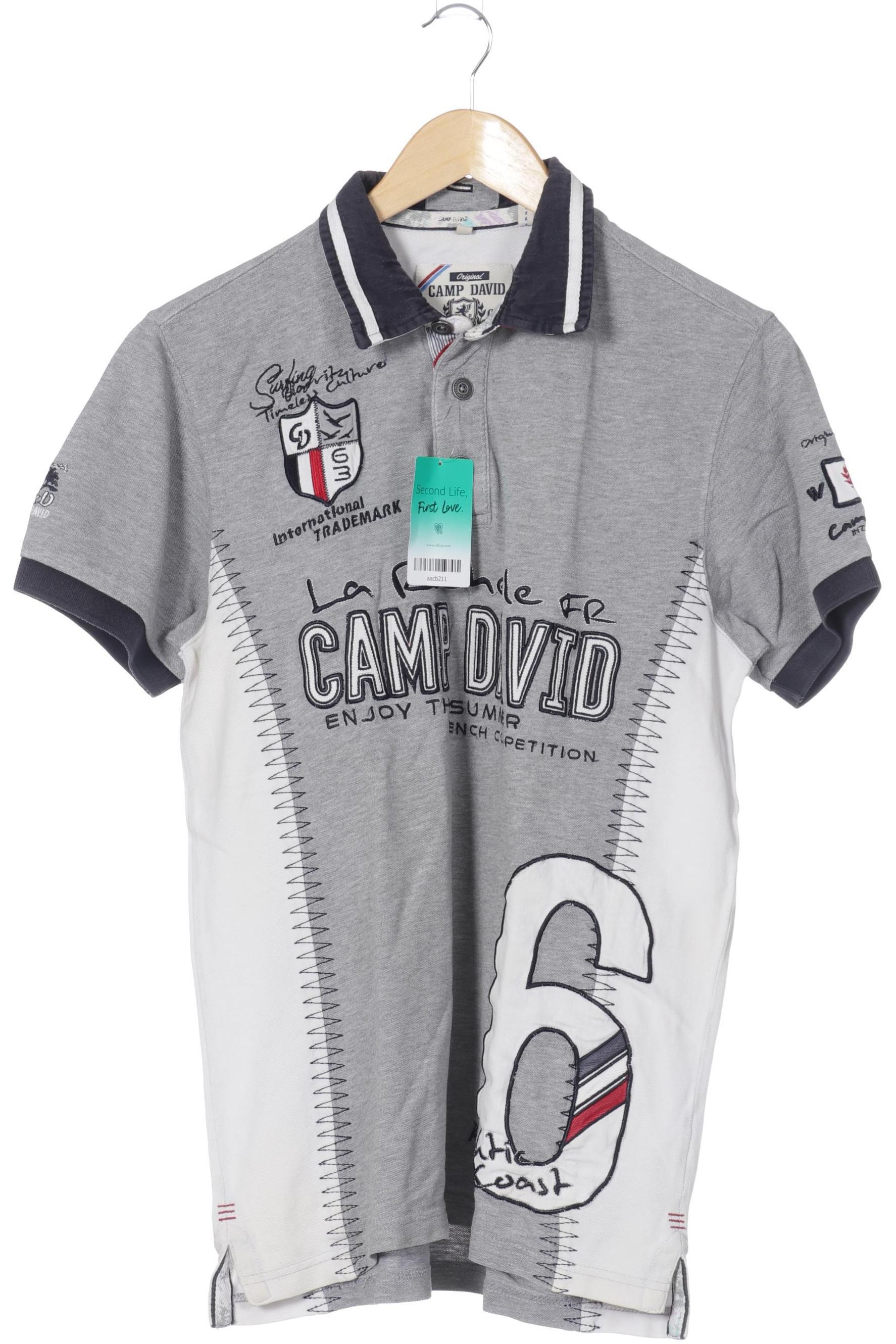 

Camp David Herren Poloshirt, grau, Gr.