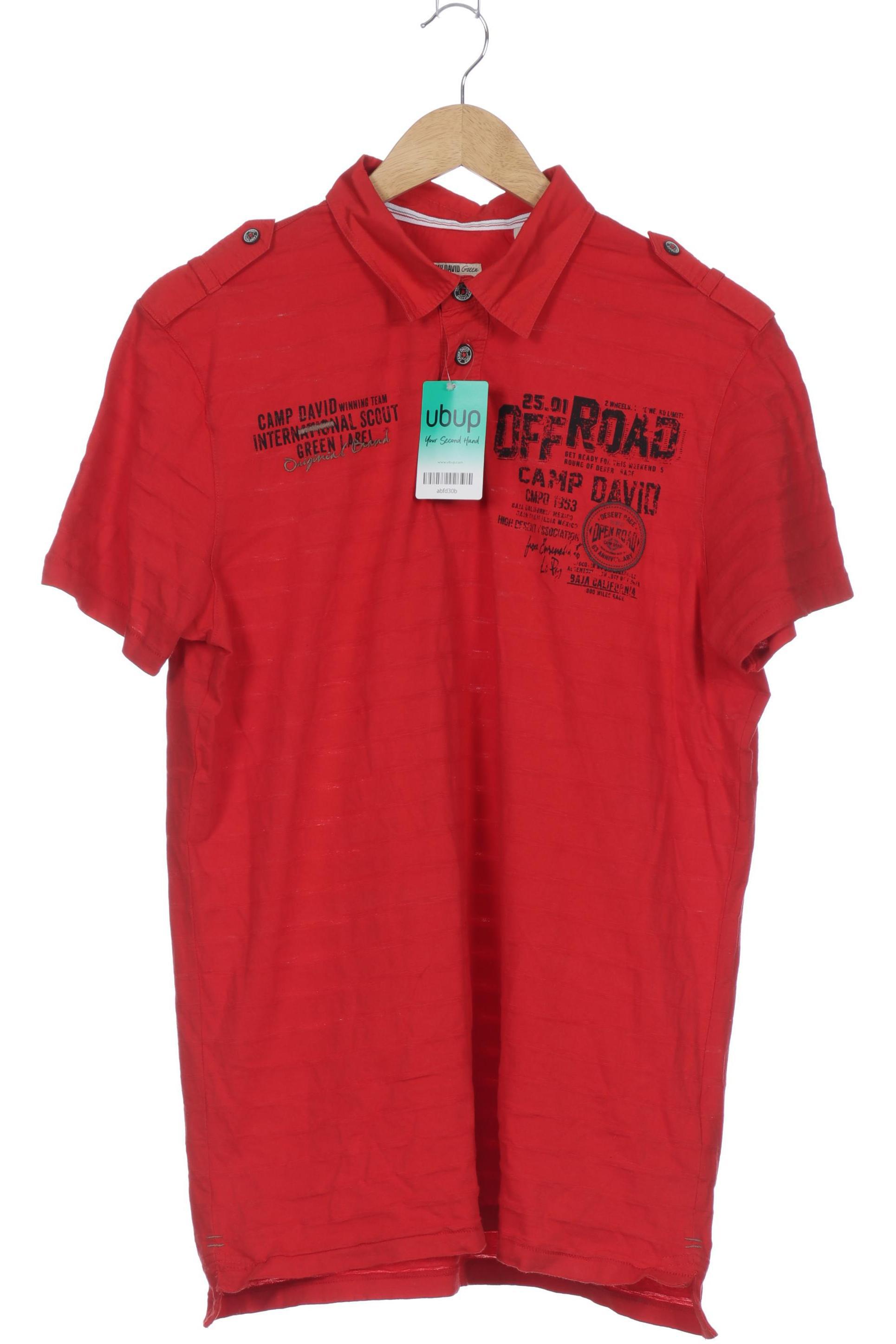 

Camp David Herren Poloshirt, rot, Gr.