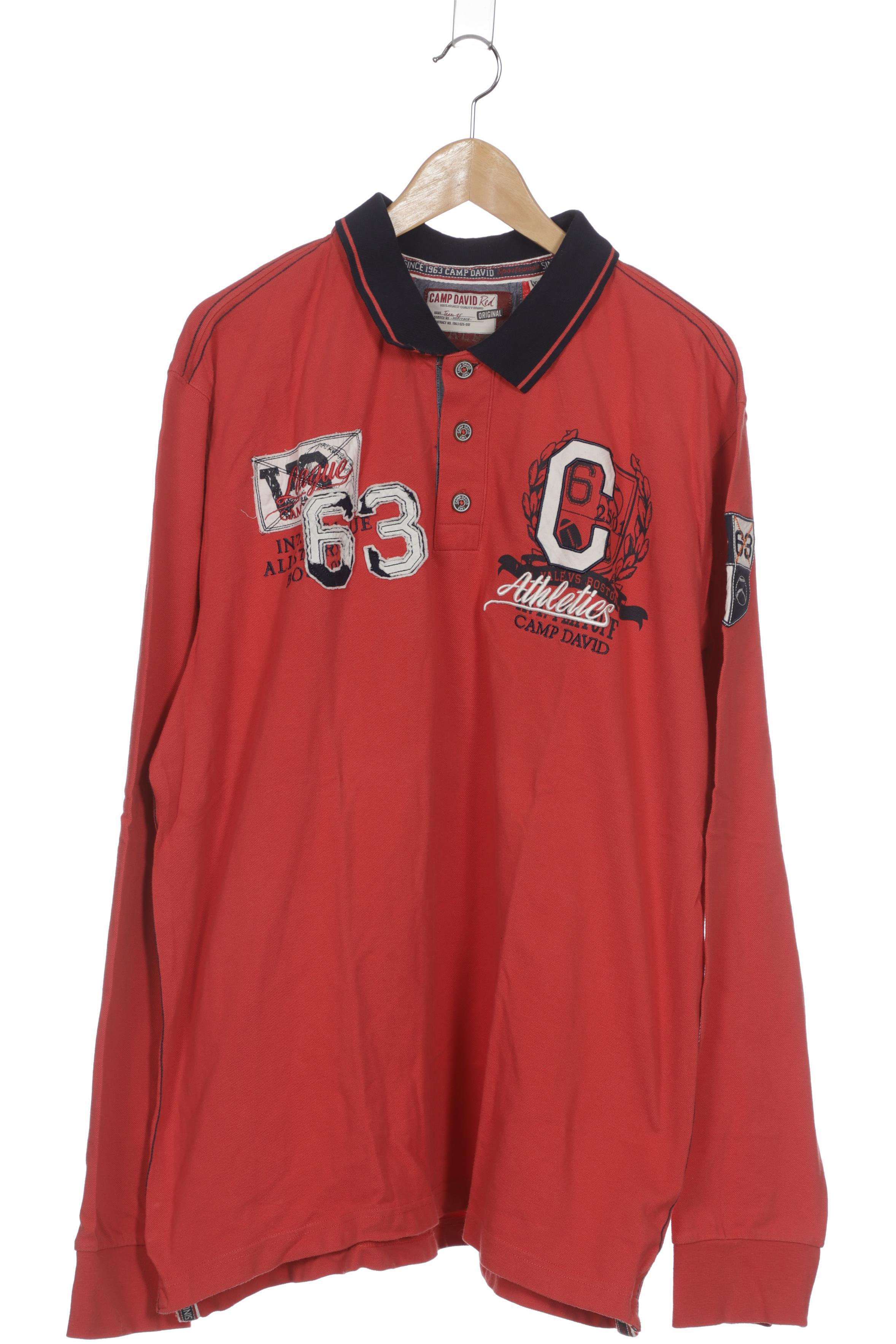 

Camp David Herren Poloshirt, rot, Gr.