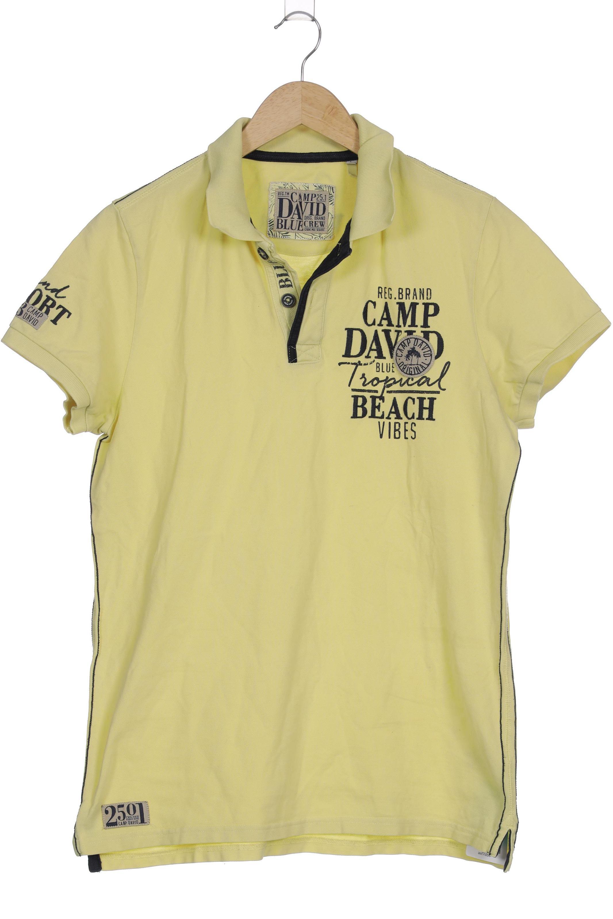 Thumbnail - Camp David Herren Poloshirt, gelb, Gr.