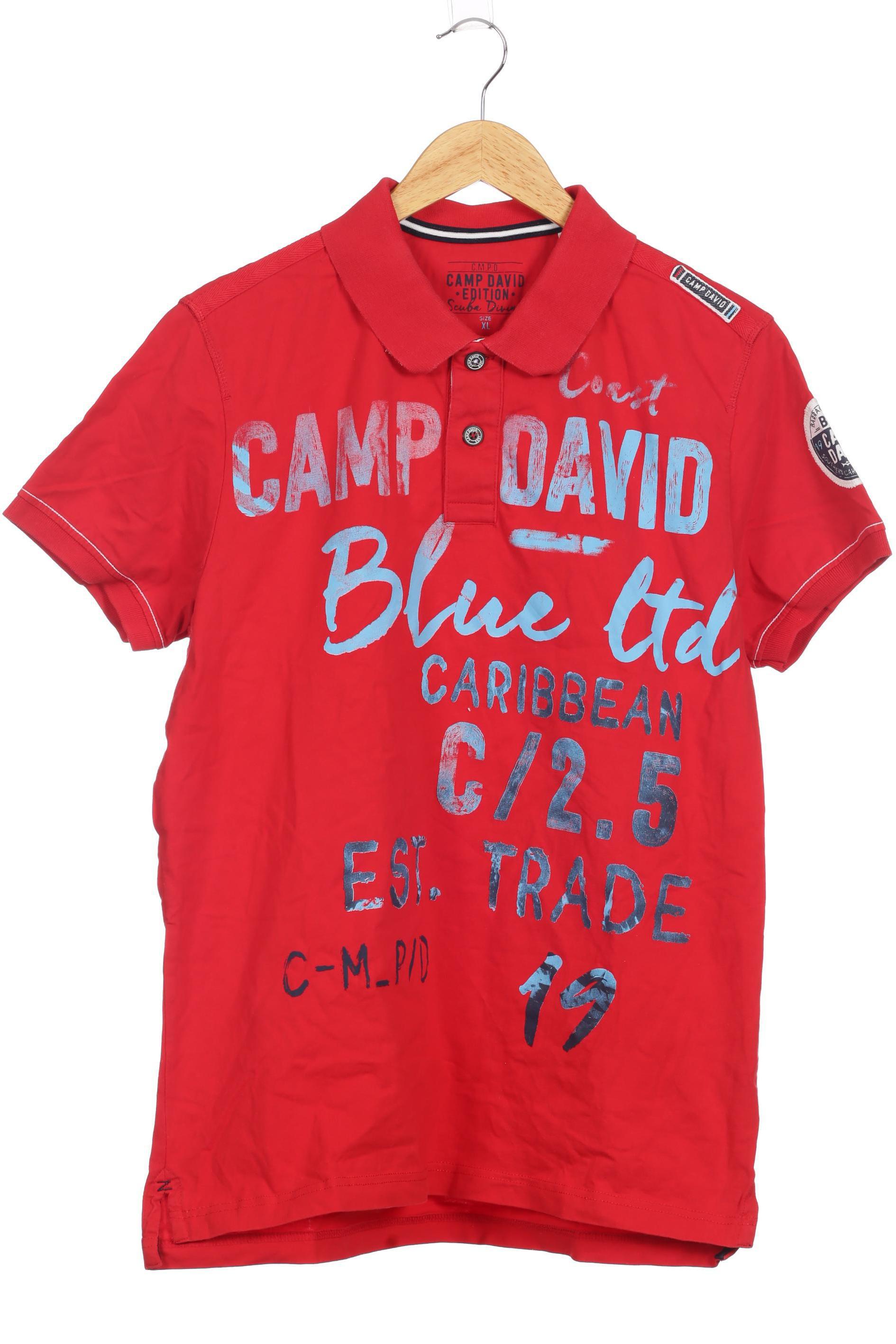 

Camp David Herren Poloshirt, orange, Gr.