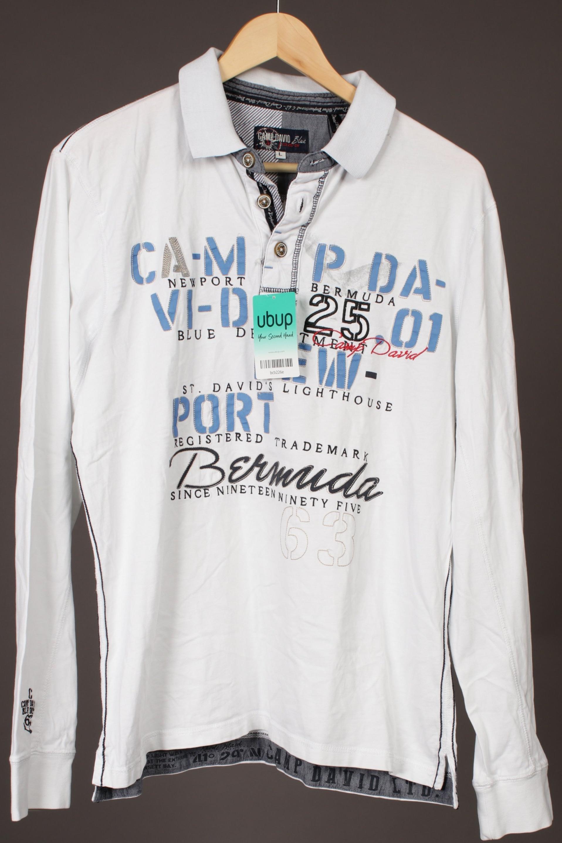 

Camp David Herren Poloshirt, weiß, Gr.