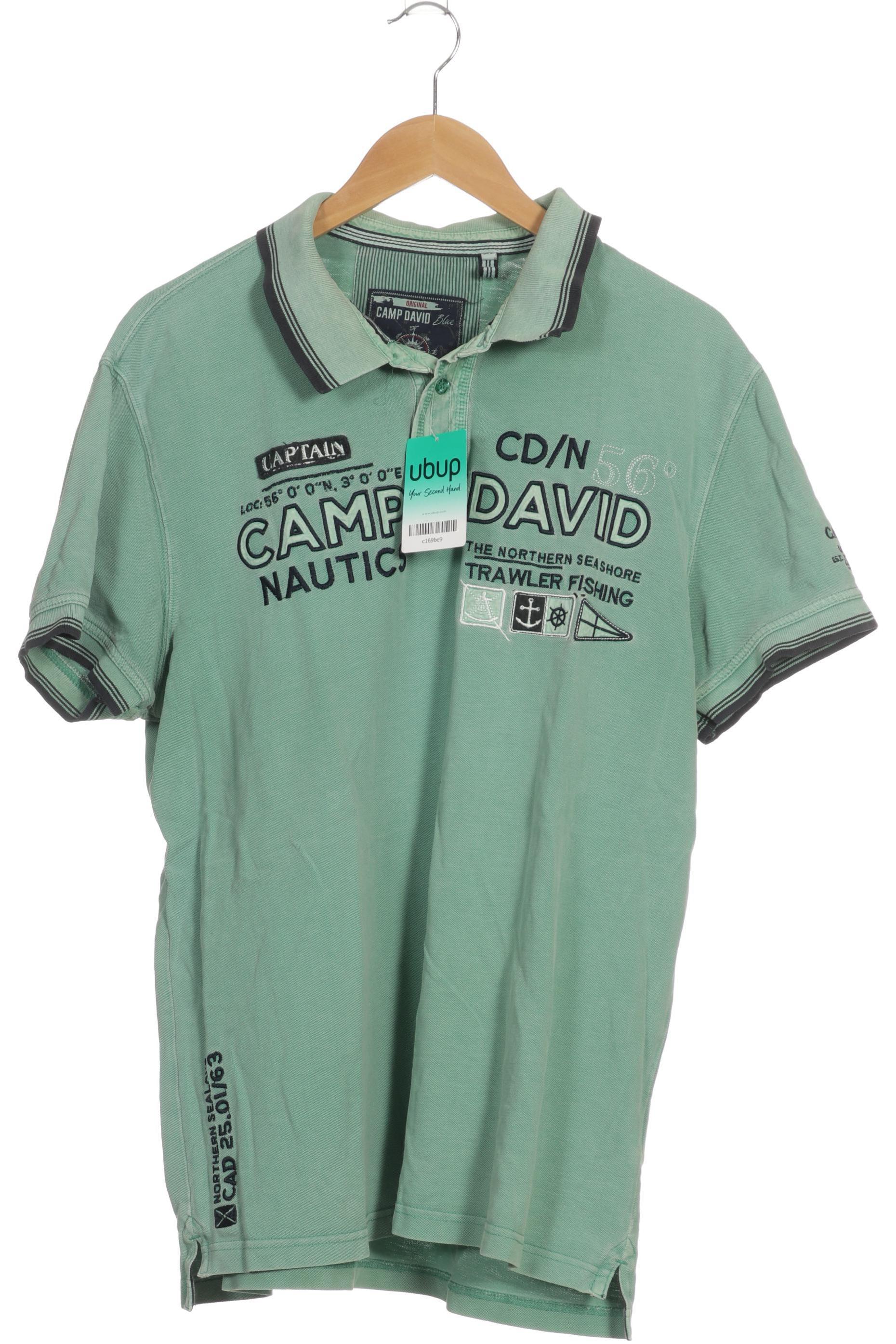 

Camp David Herren Poloshirt, türkis, Gr.