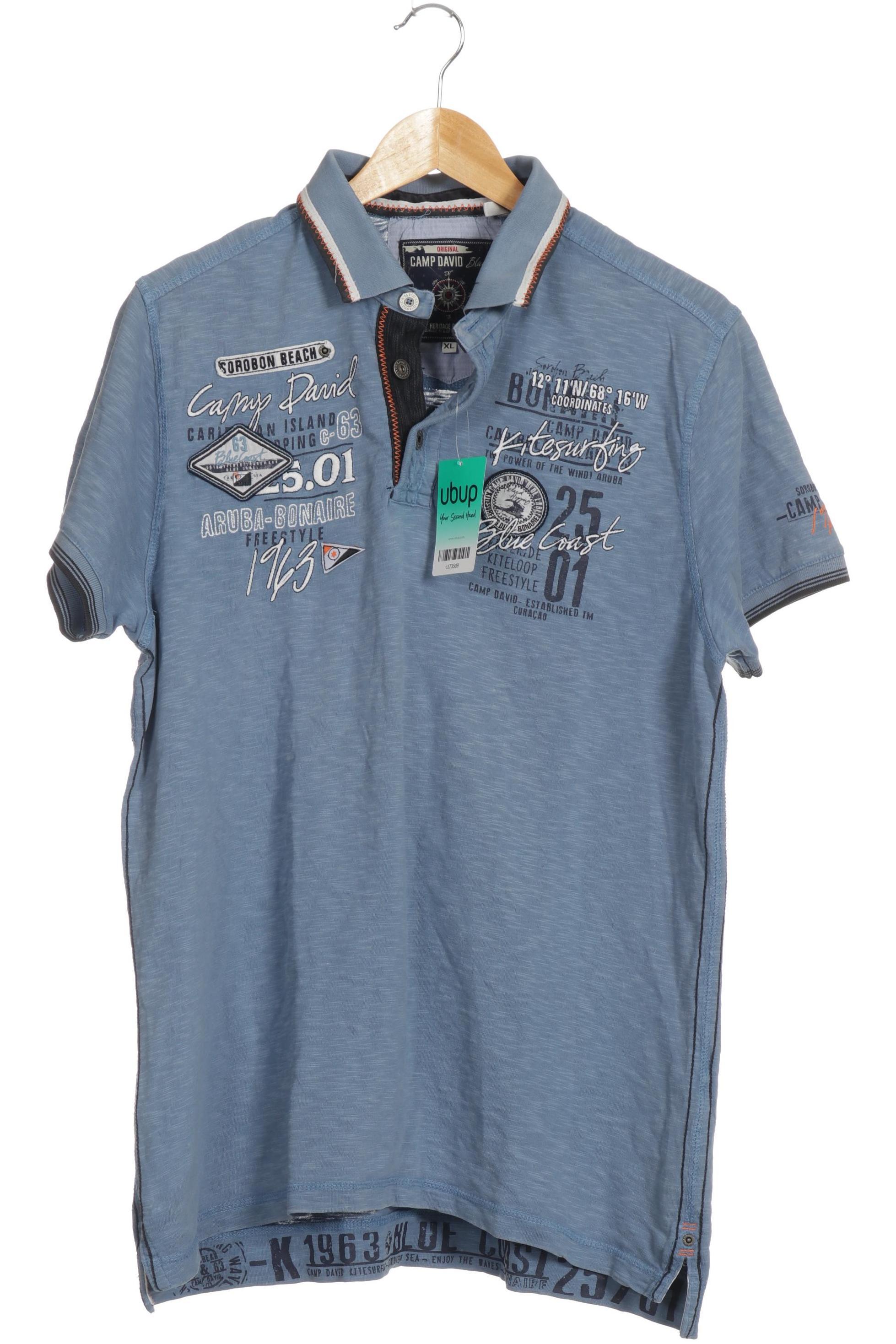 

Camp David Herren Poloshirt, blau, Gr.
