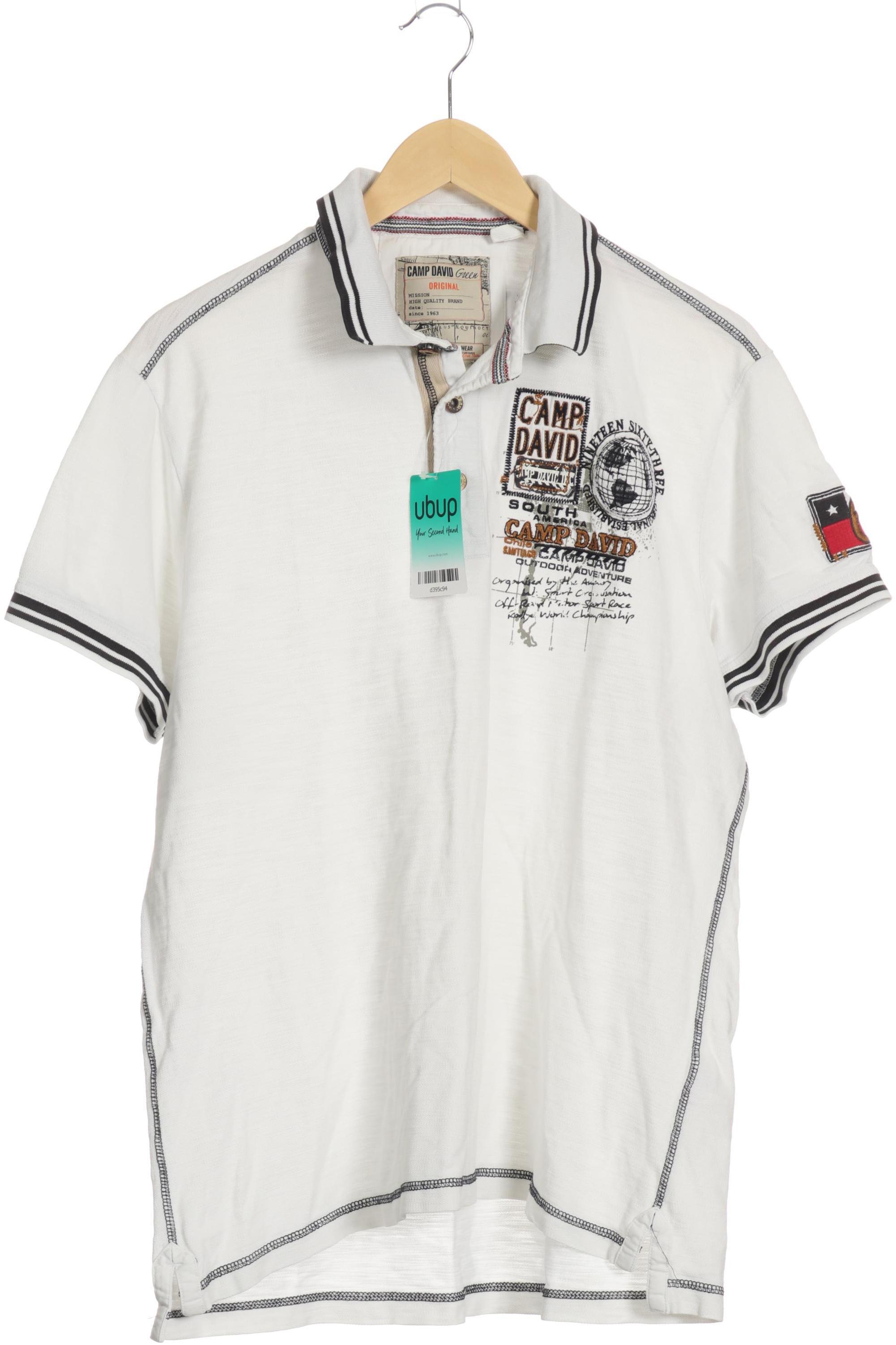

Camp David Herren Poloshirt, weiß, Gr.