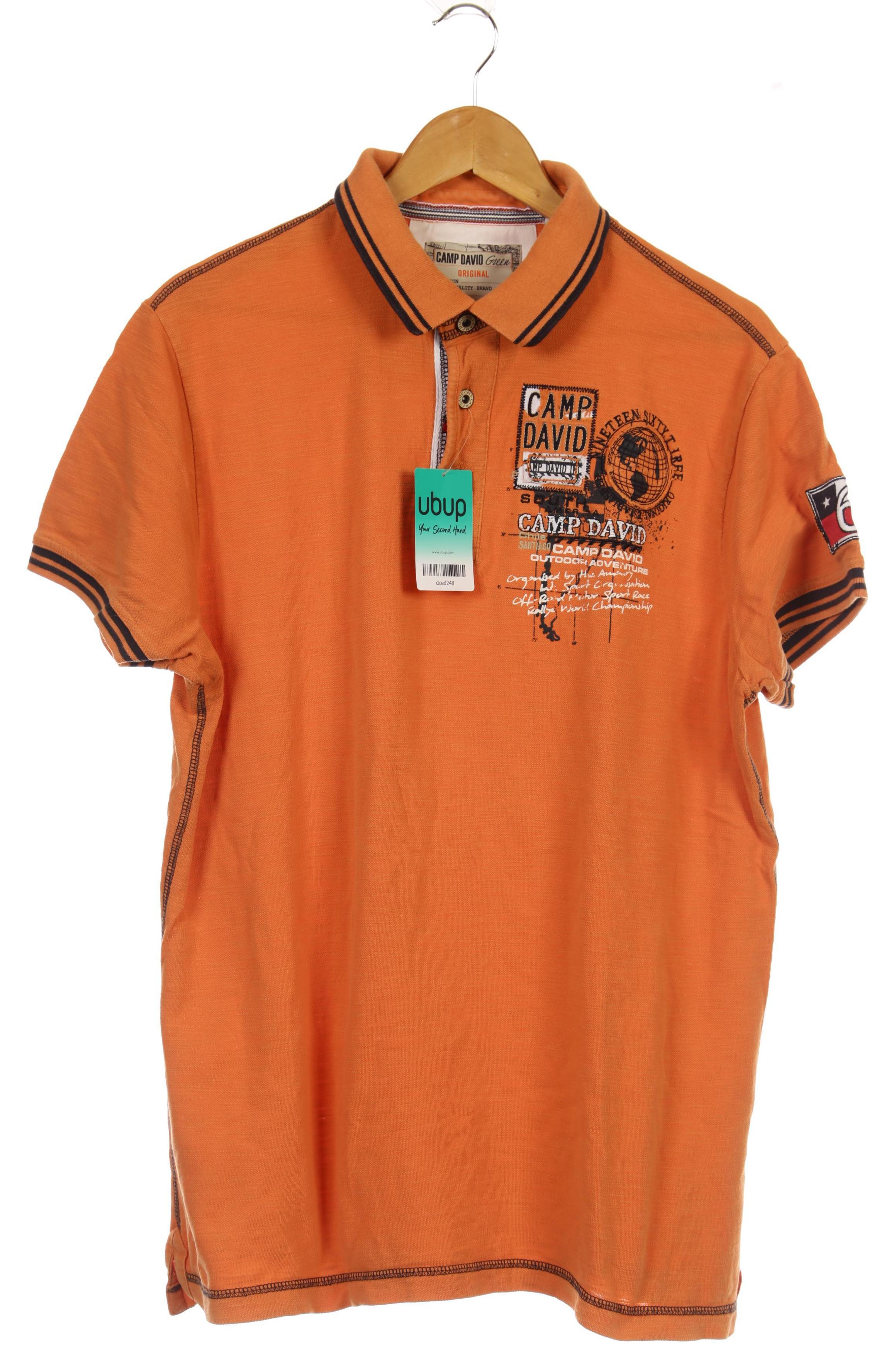 

Camp David Herren Poloshirt, orange, Gr.