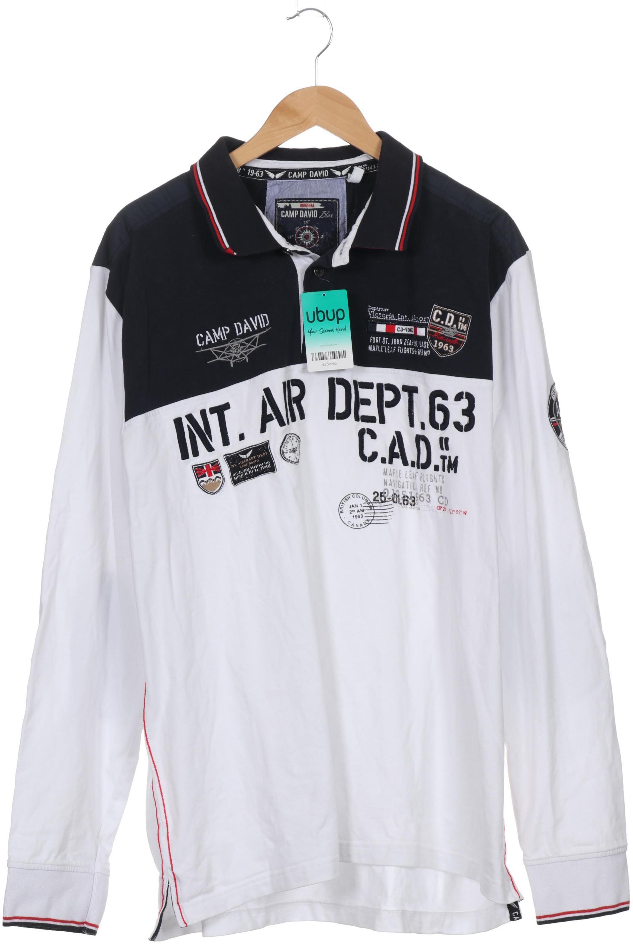 

Camp David Herren Poloshirt, weiß, Gr.