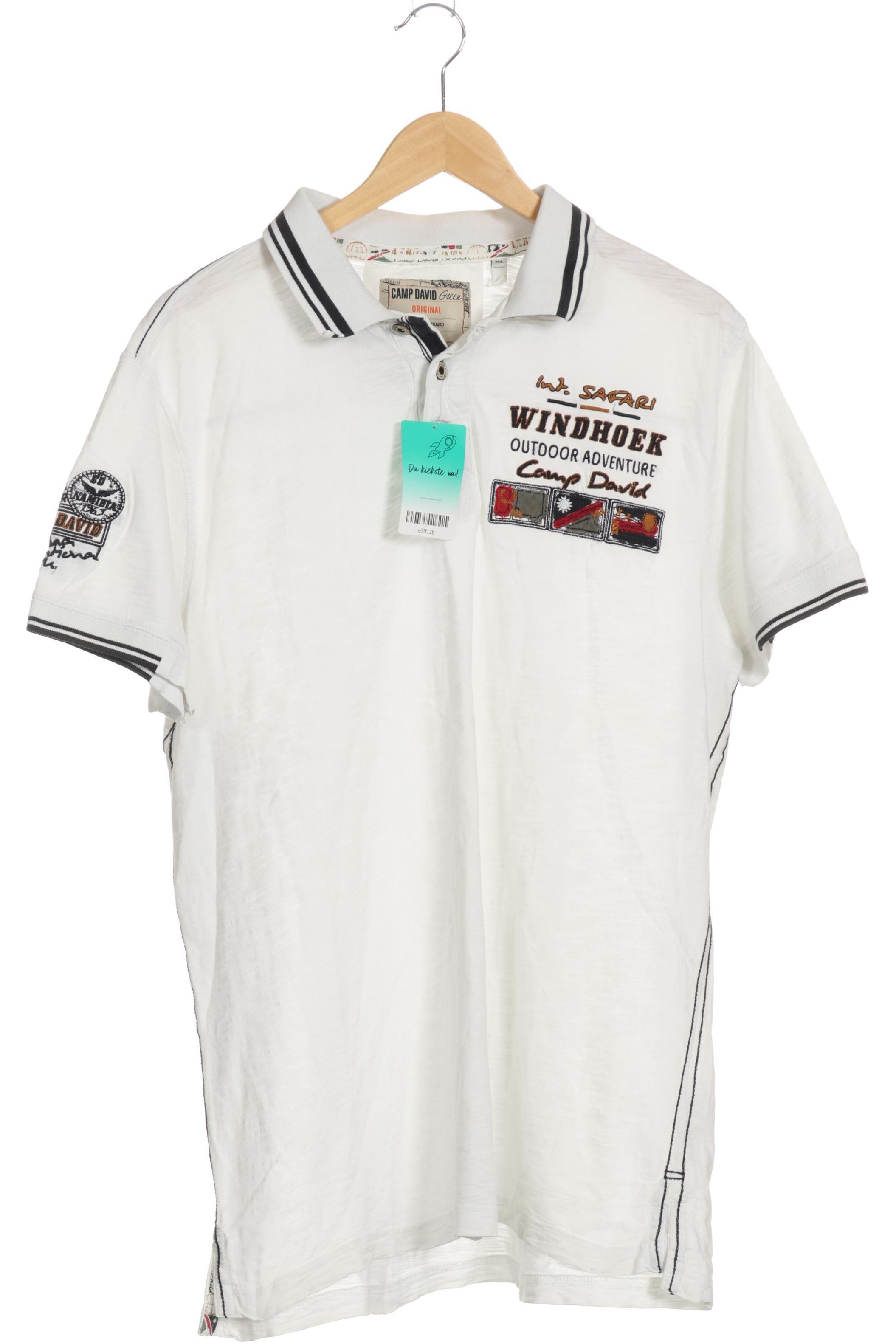 

Camp David Herren Poloshirt, weiß, Gr.