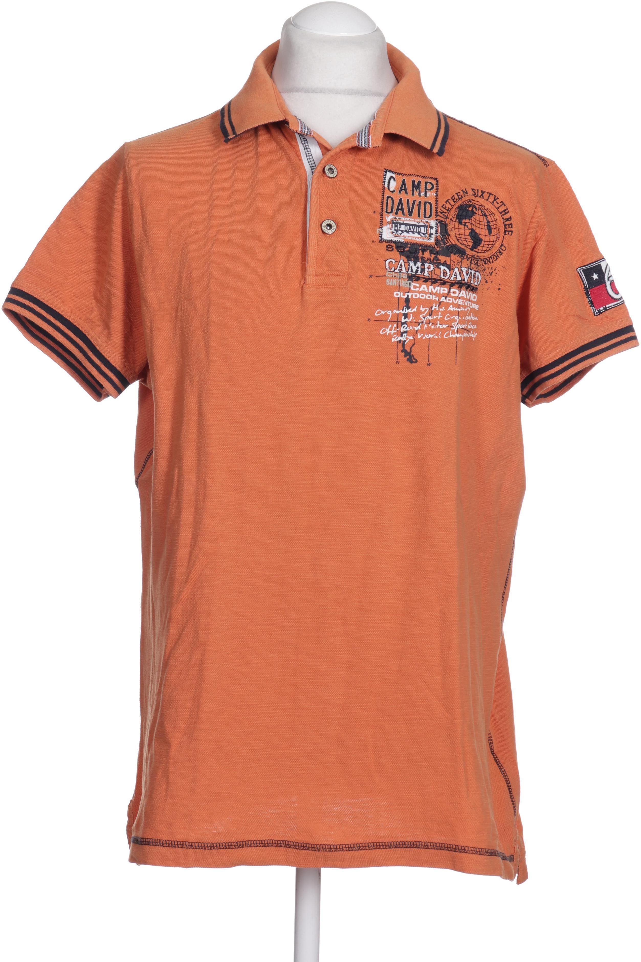 

Camp David Herren Poloshirt, orange, Gr.