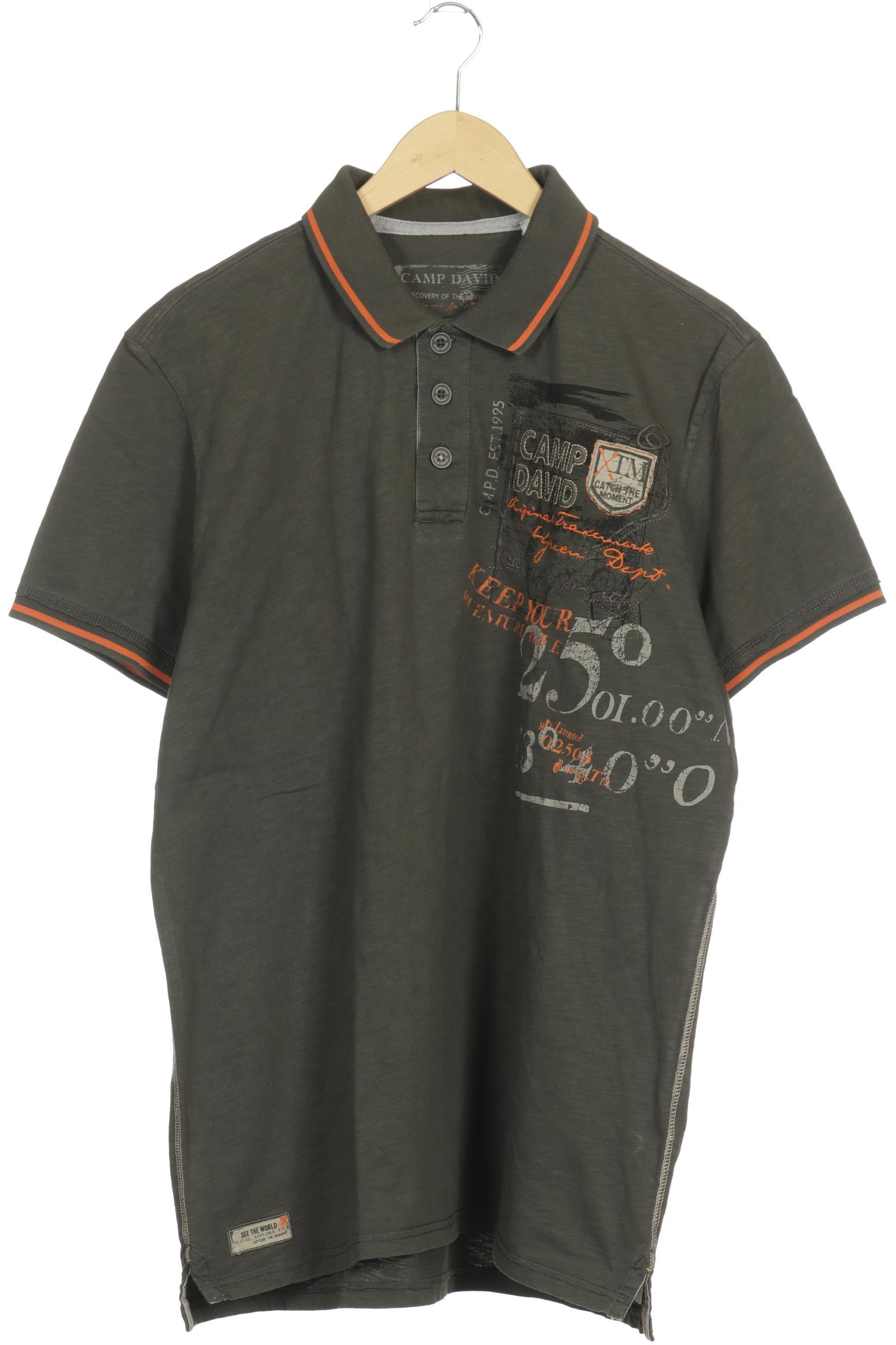 

Camp David Herren Poloshirt, grau, Gr.