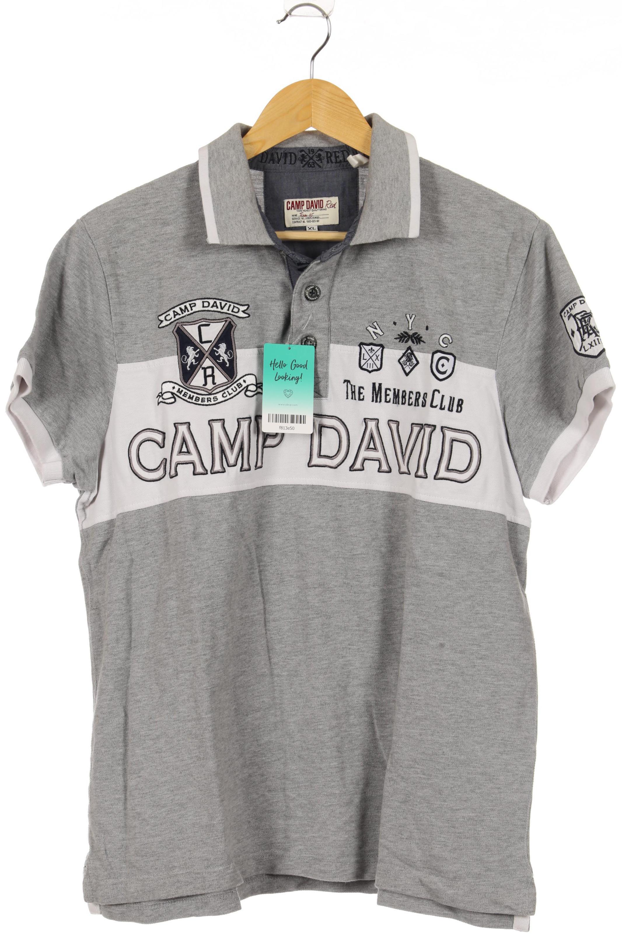 

Camp David Herren Poloshirt, grau, Gr.