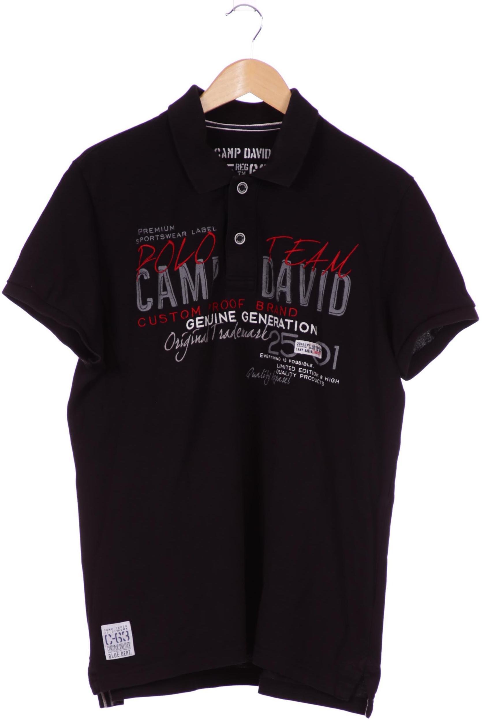 

Camp David Herren Poloshirt, schwarz, Gr.