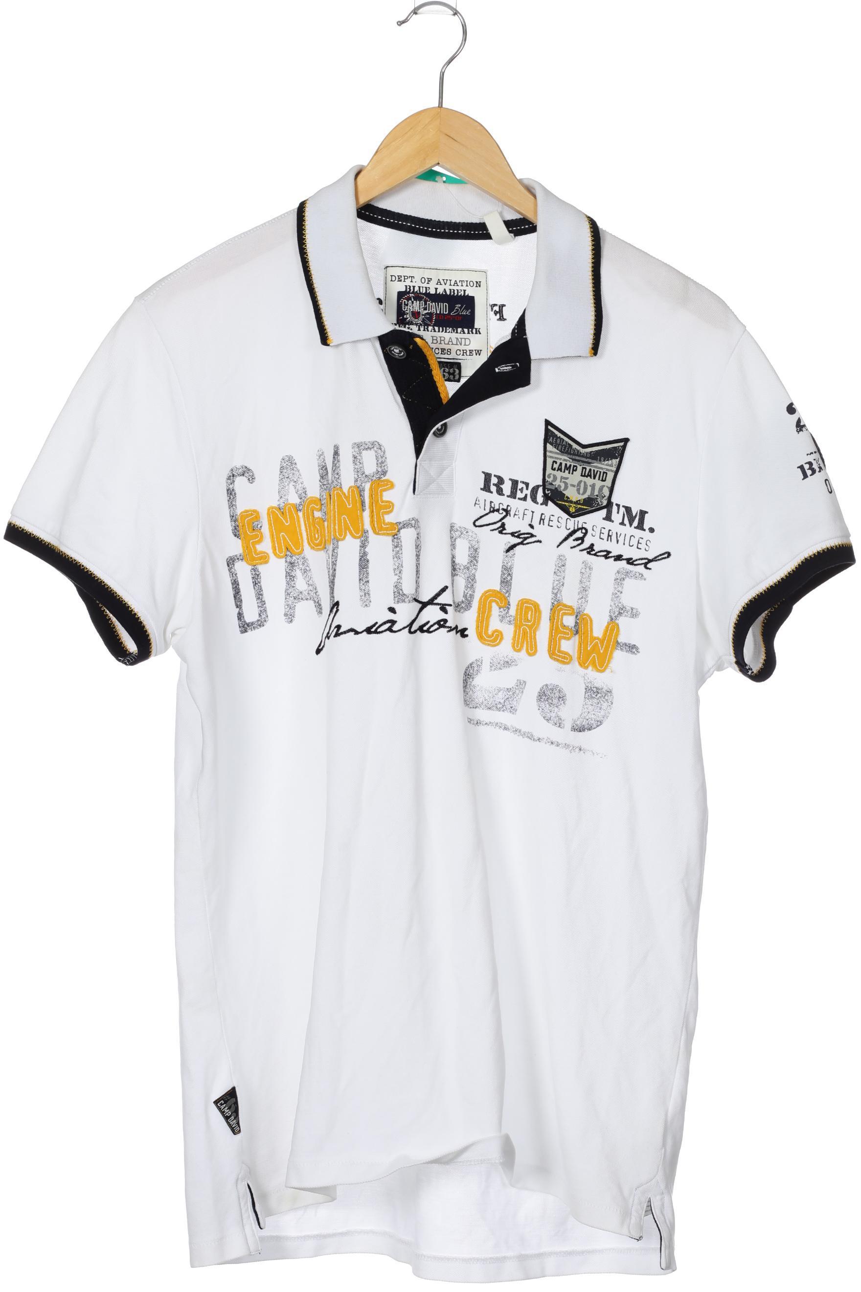 

Camp David Herren Poloshirt, weiß, Gr.