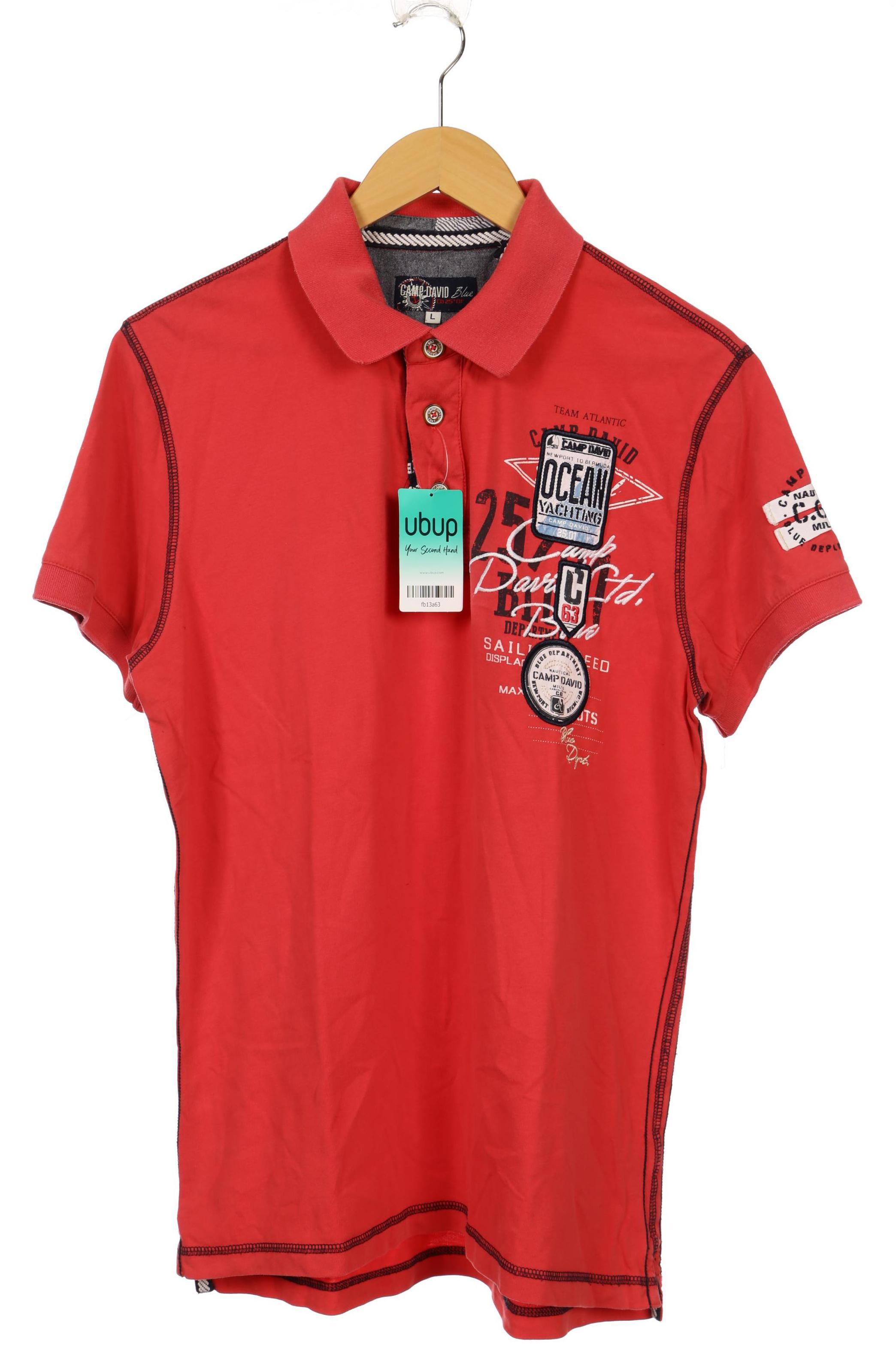 

Camp David Herren Poloshirt, rot, Gr.