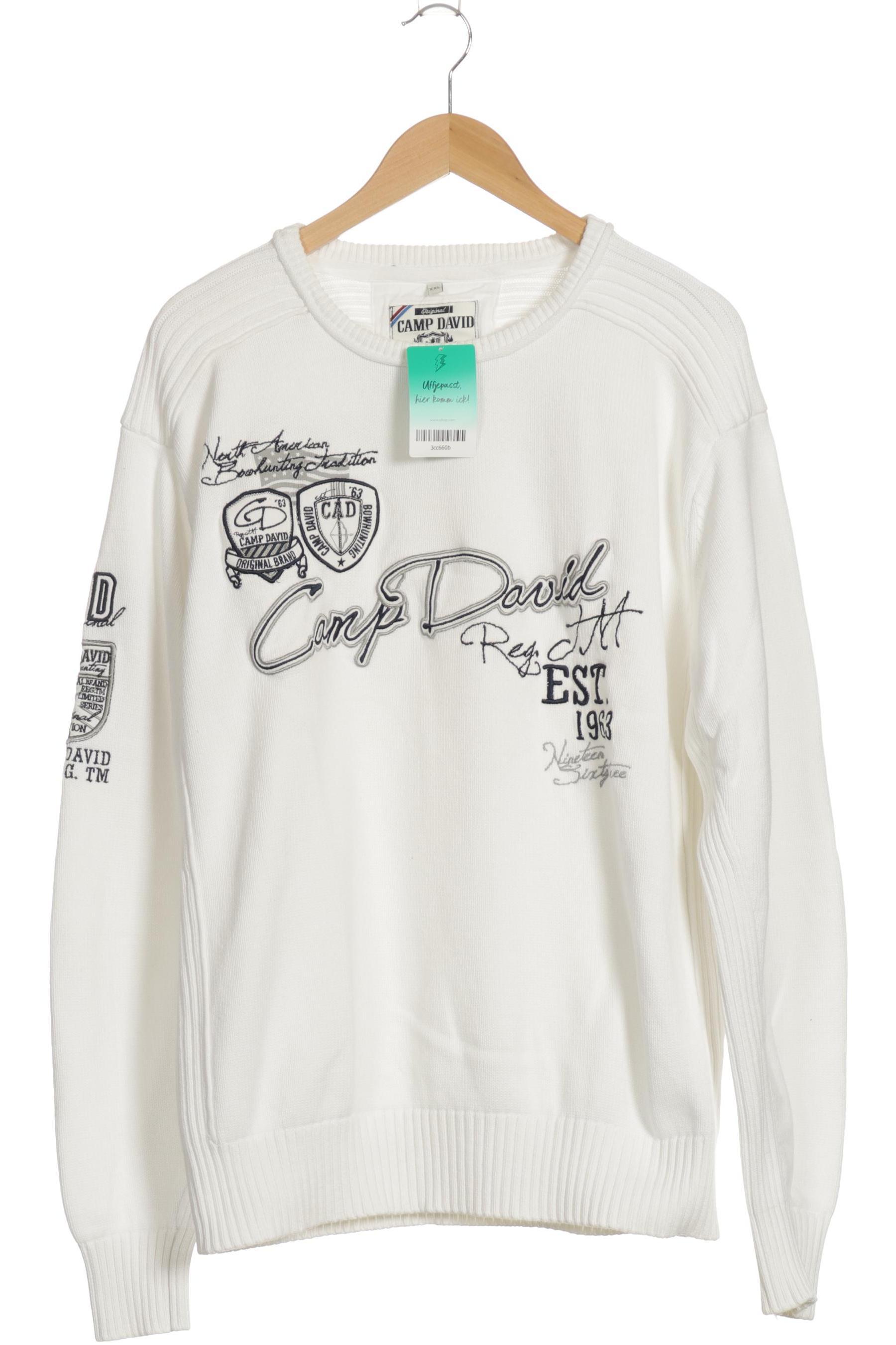 

Camp David Herren Pullover, weiß, Gr.