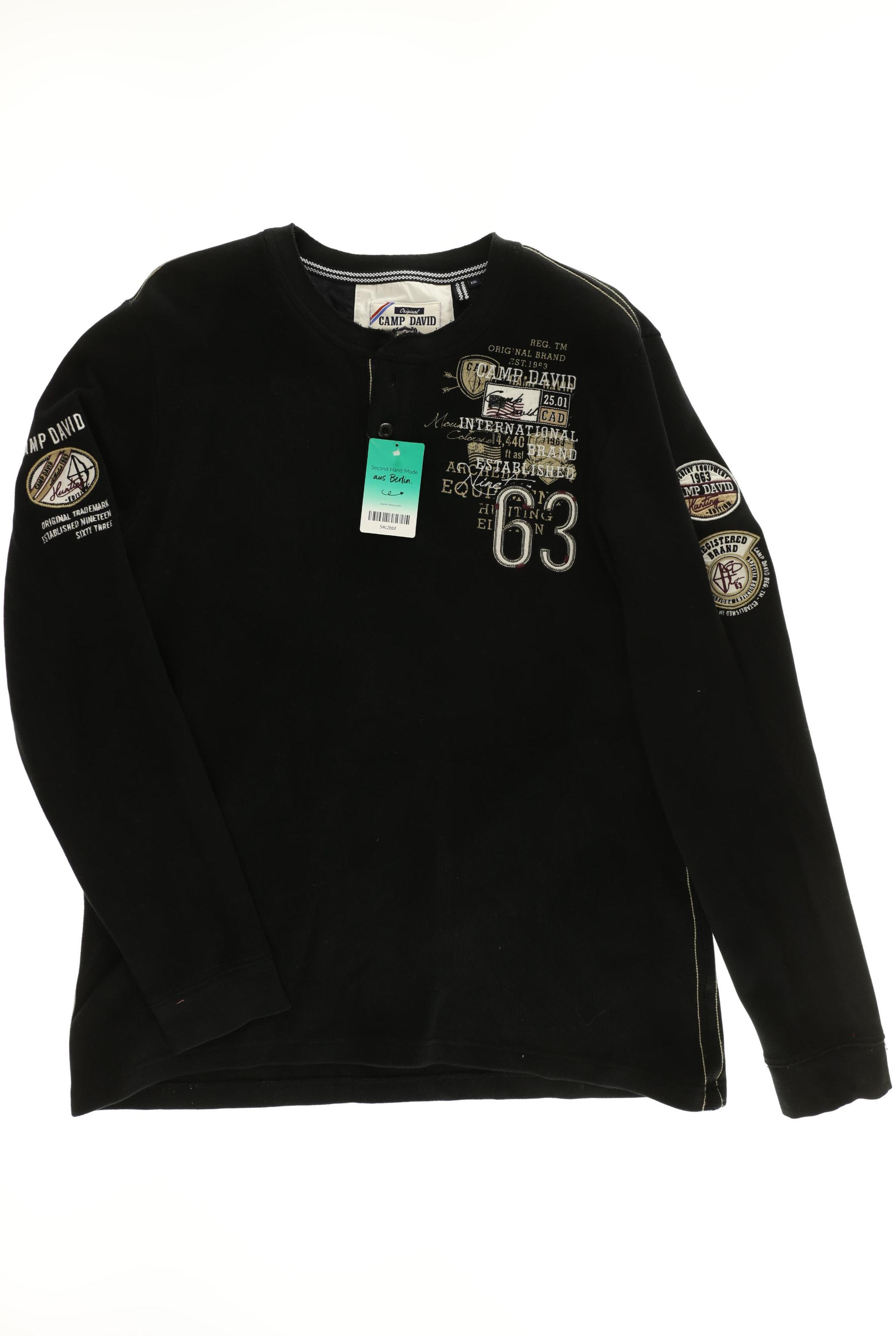 Thumbnail - Camp David Herren Pullover, schwarz, Gr.