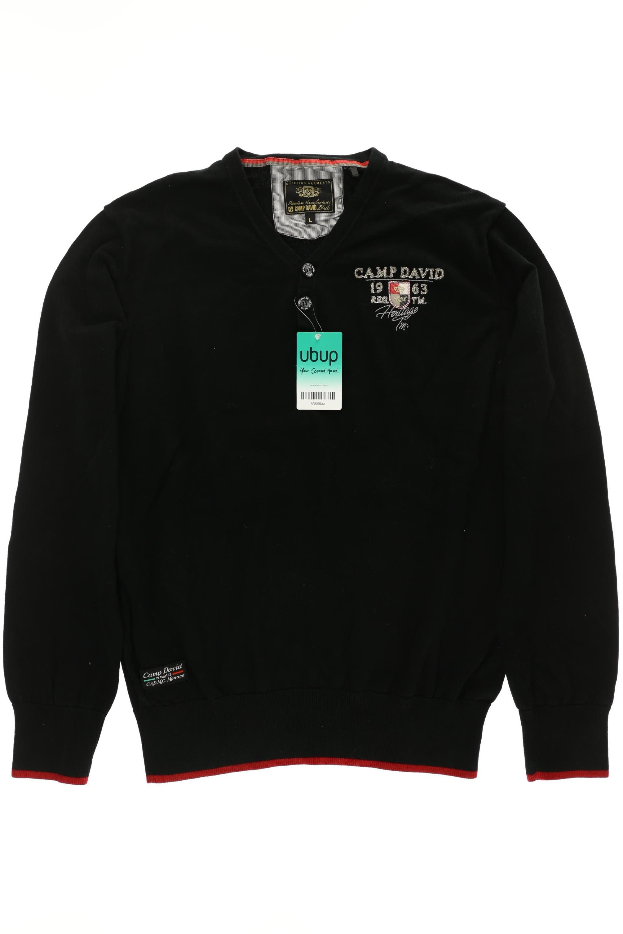 Thumbnail - Camp David Herren Pullover, schwarz, Gr.