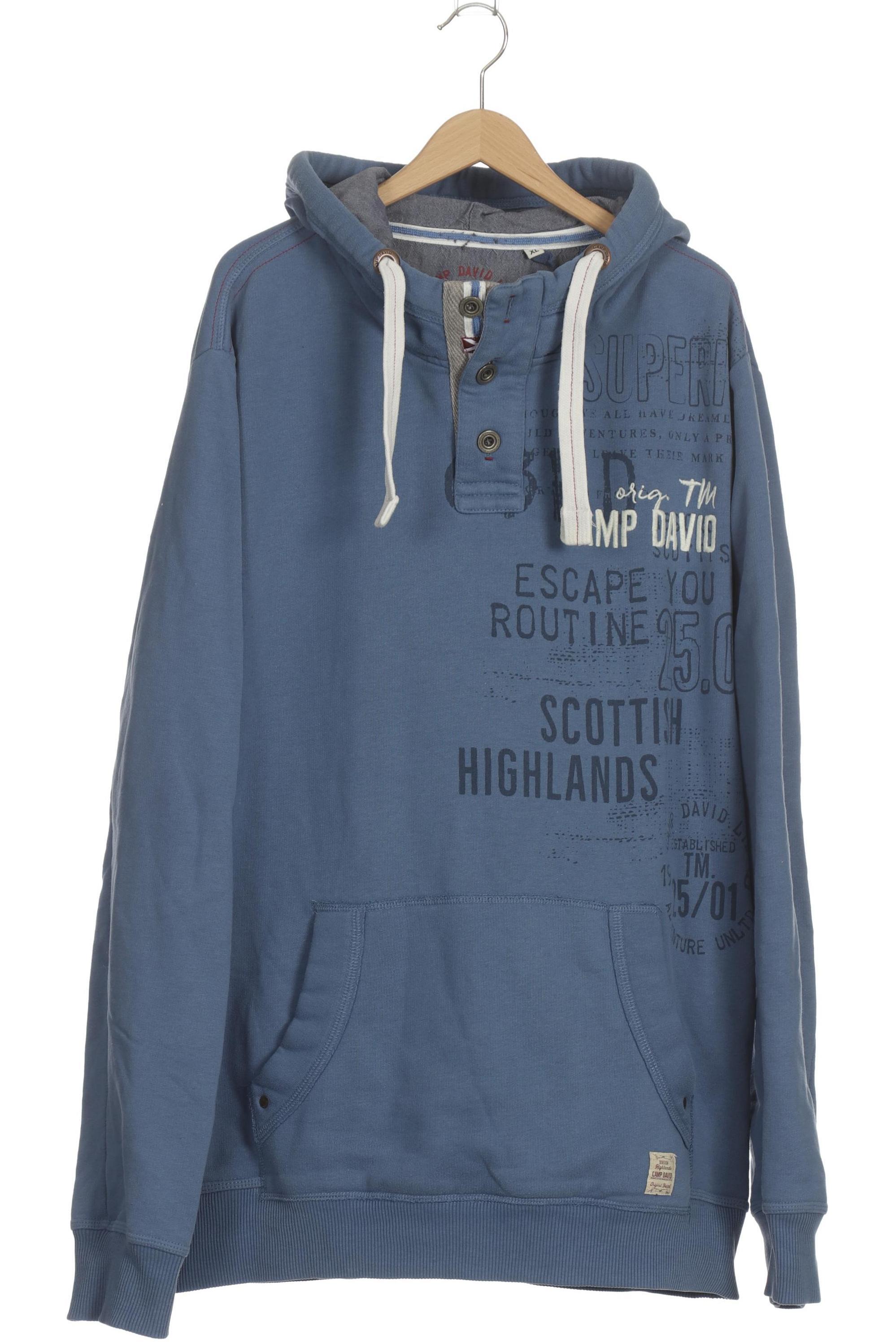 

Camp David Herren Kapuzenpullover, blau, Gr.