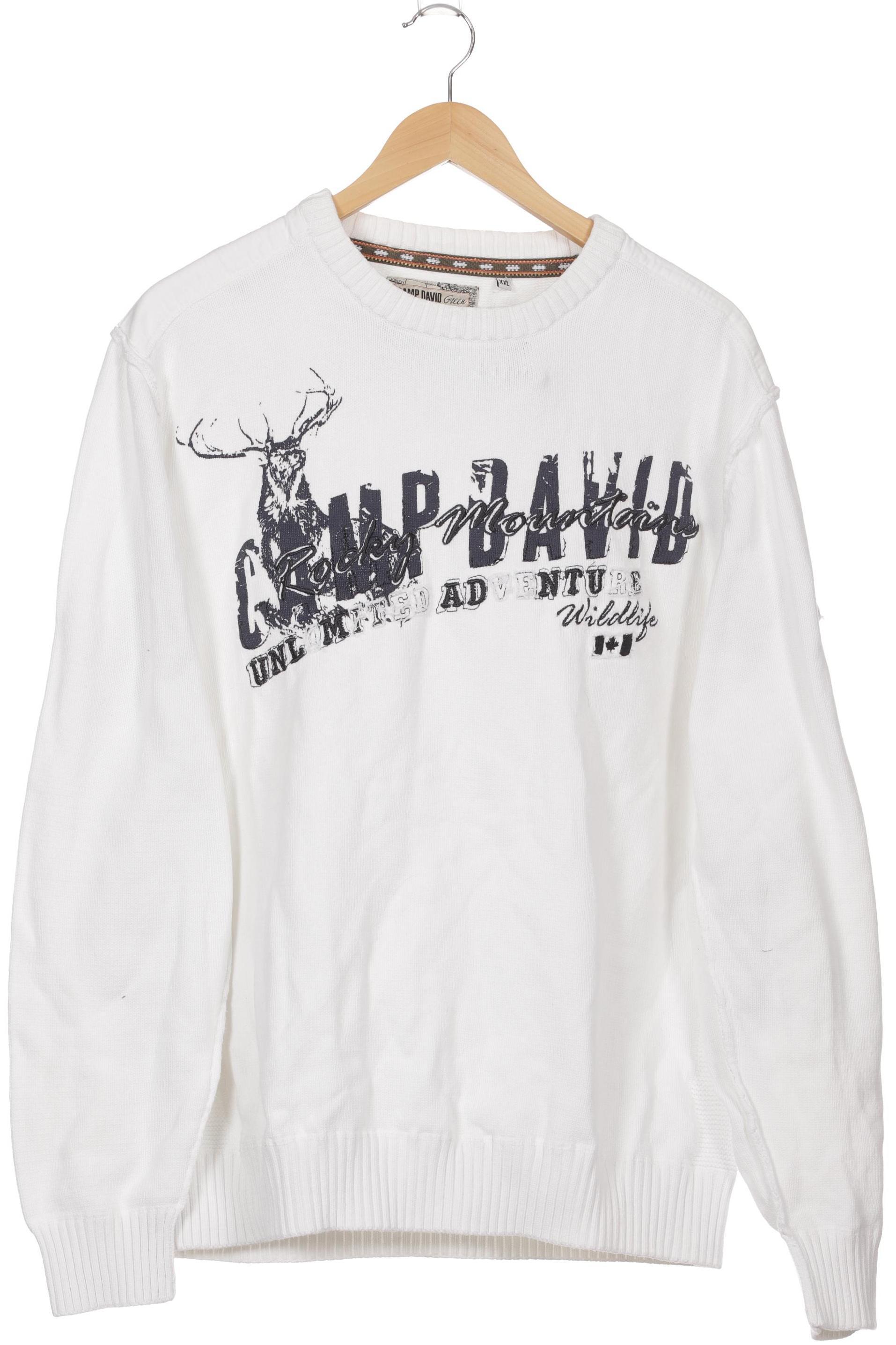 

Camp David Herren Pullover, weiß, Gr.