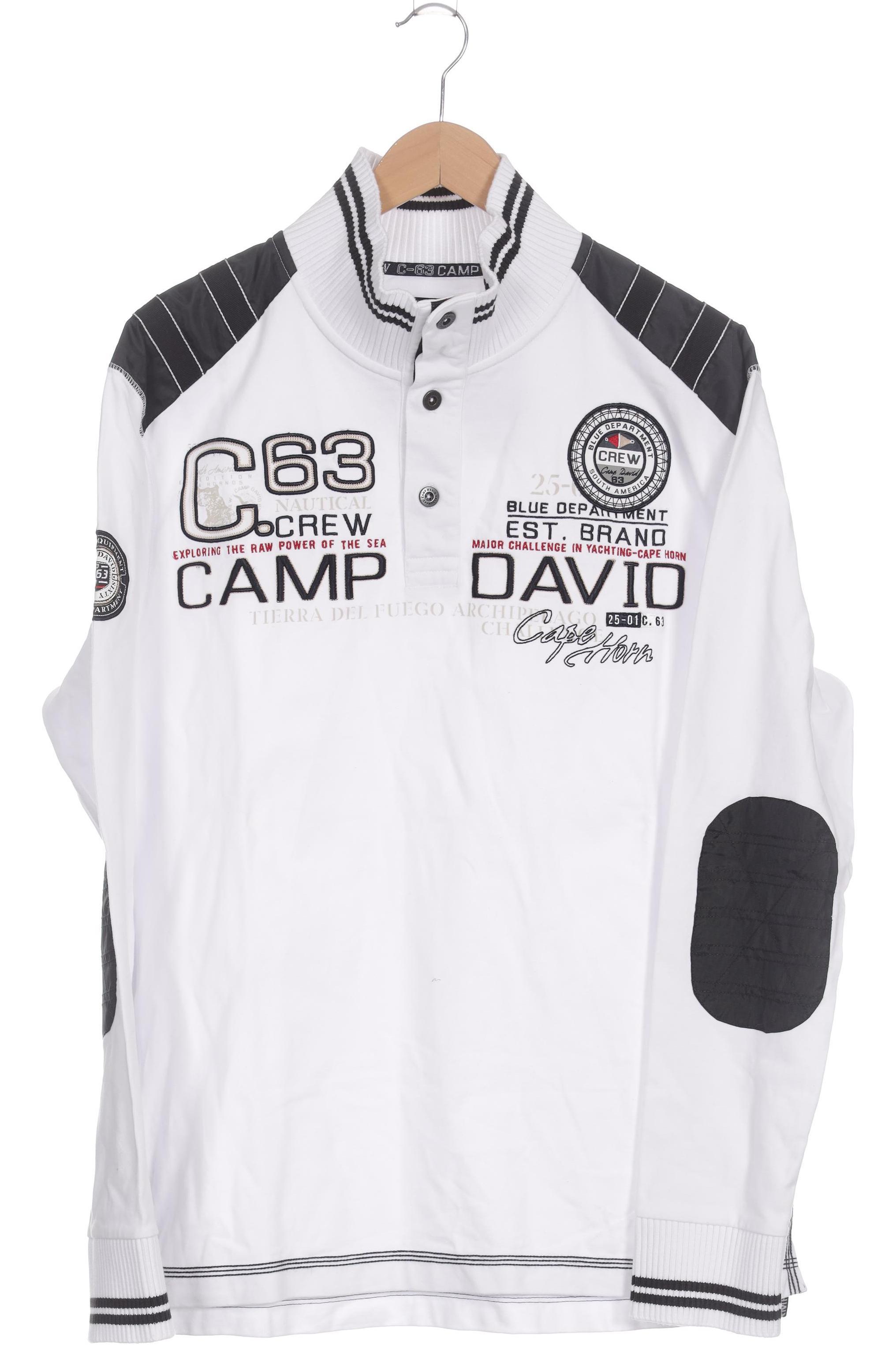 

Camp David Herren Sweatshirt, weiß, Gr.