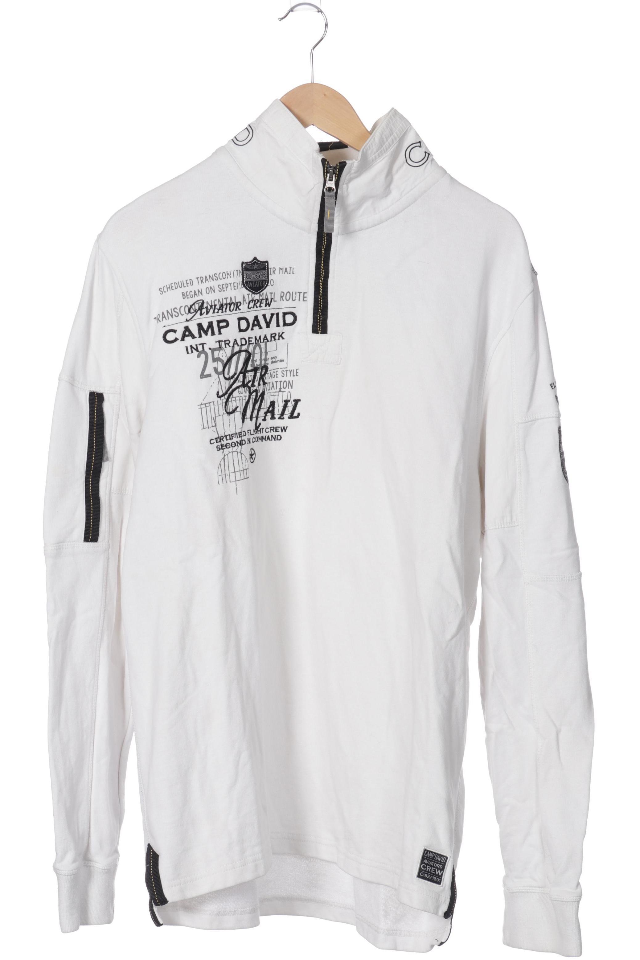 

Camp David Herren Sweatshirt, weiß, Gr.