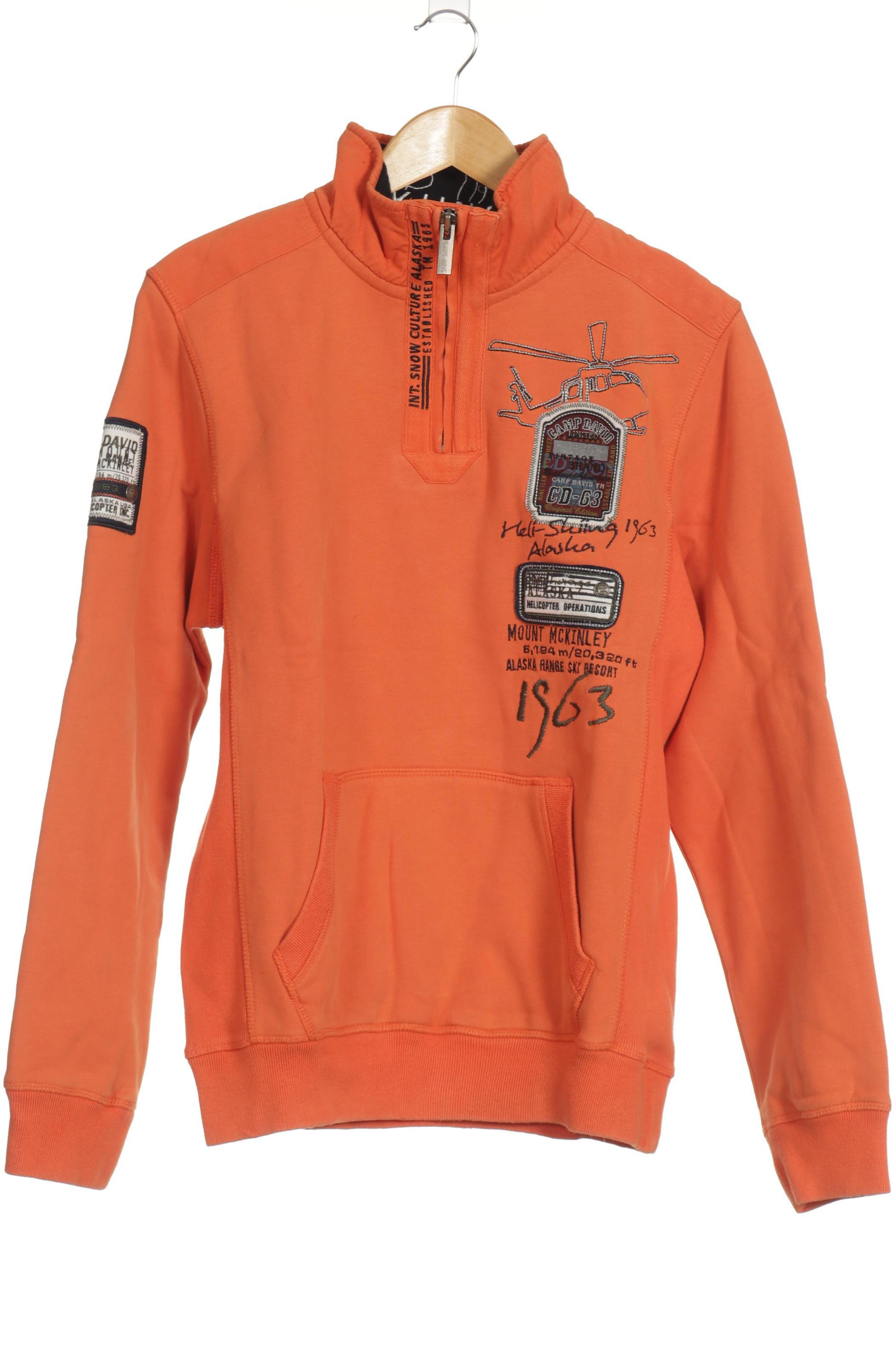 

Camp David Herren Sweatshirt, orange, Gr.