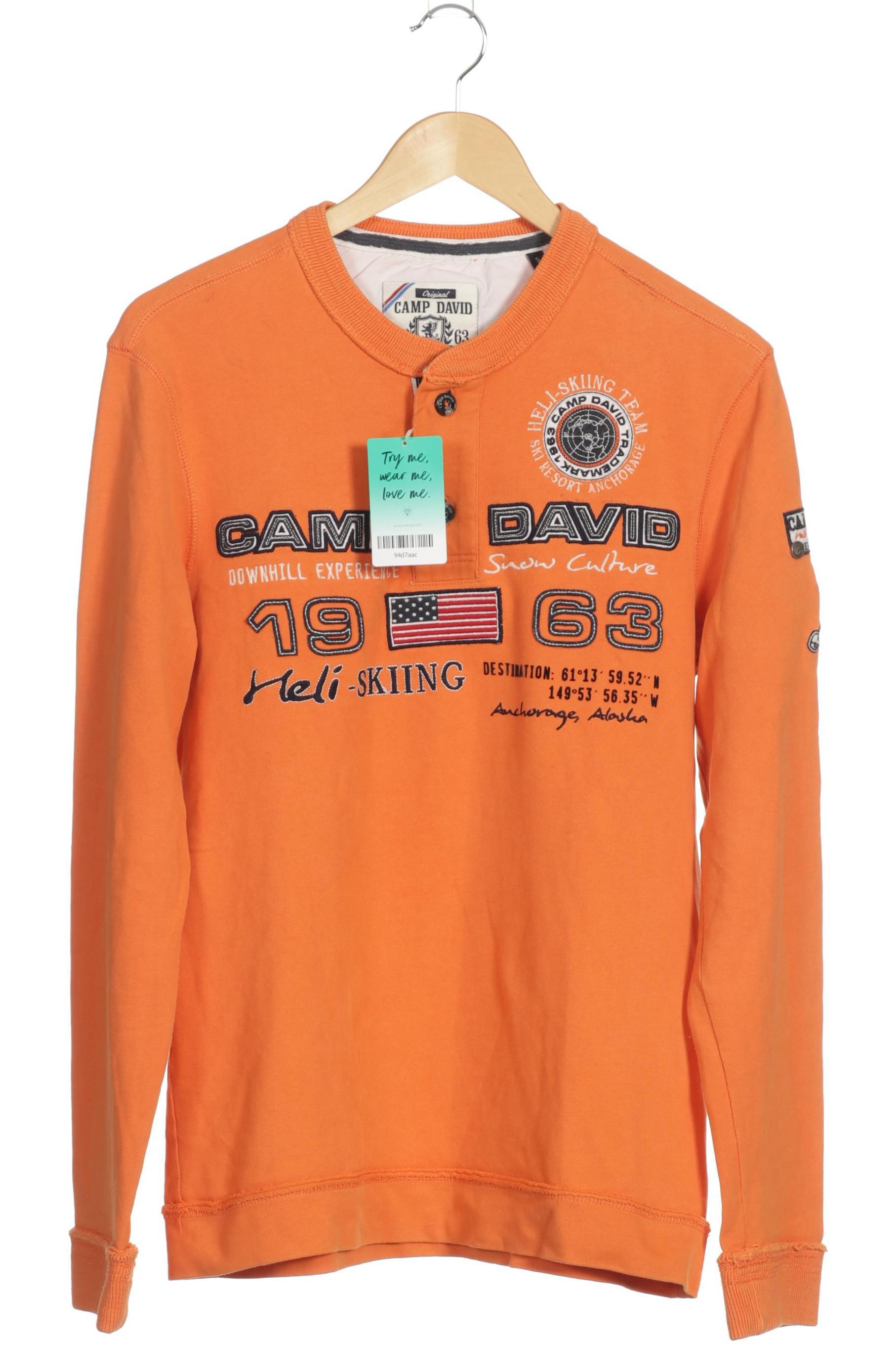 

Camp David Herren Sweatshirt, orange, Gr.