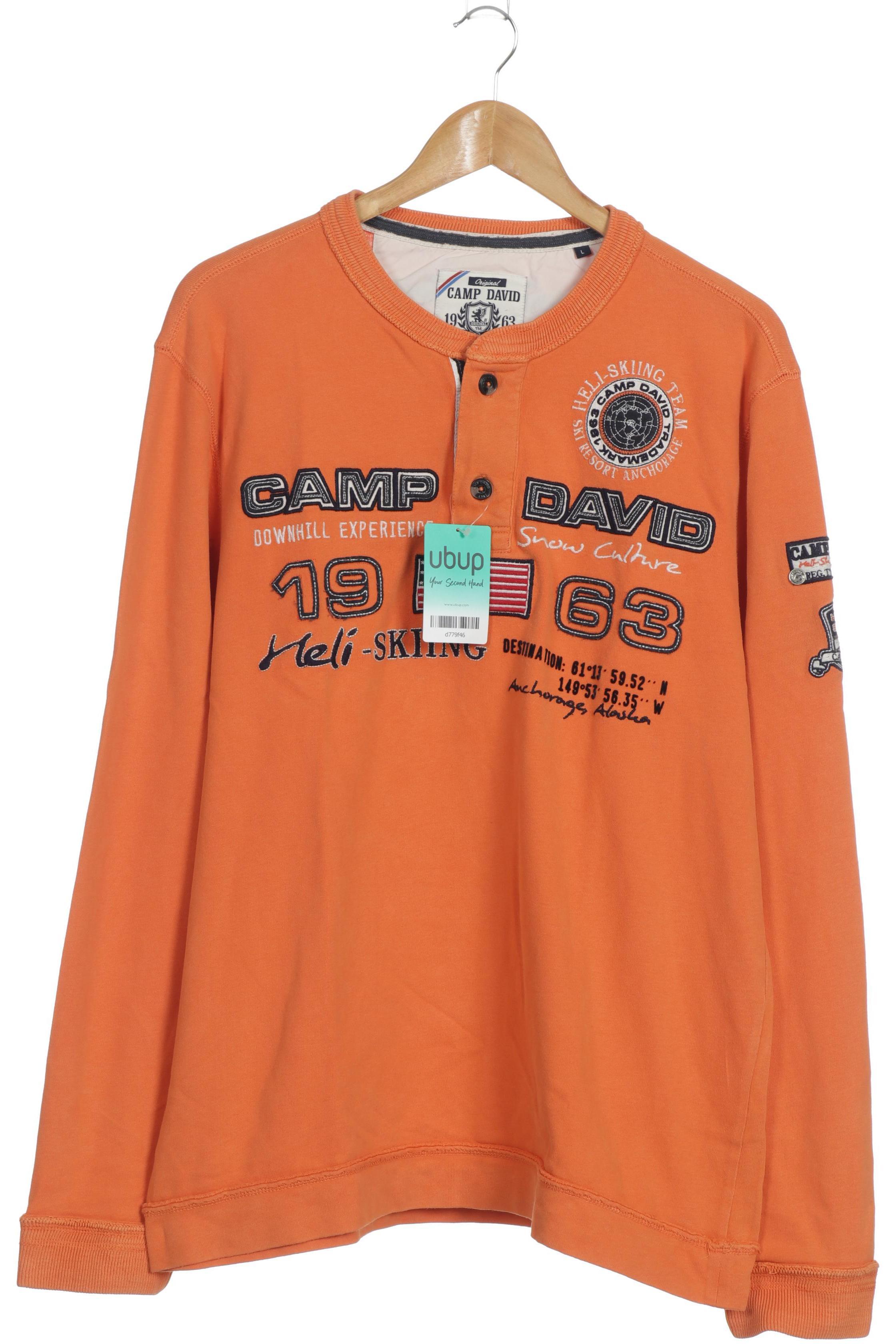 

Camp David Herren Sweatshirt, orange, Gr.