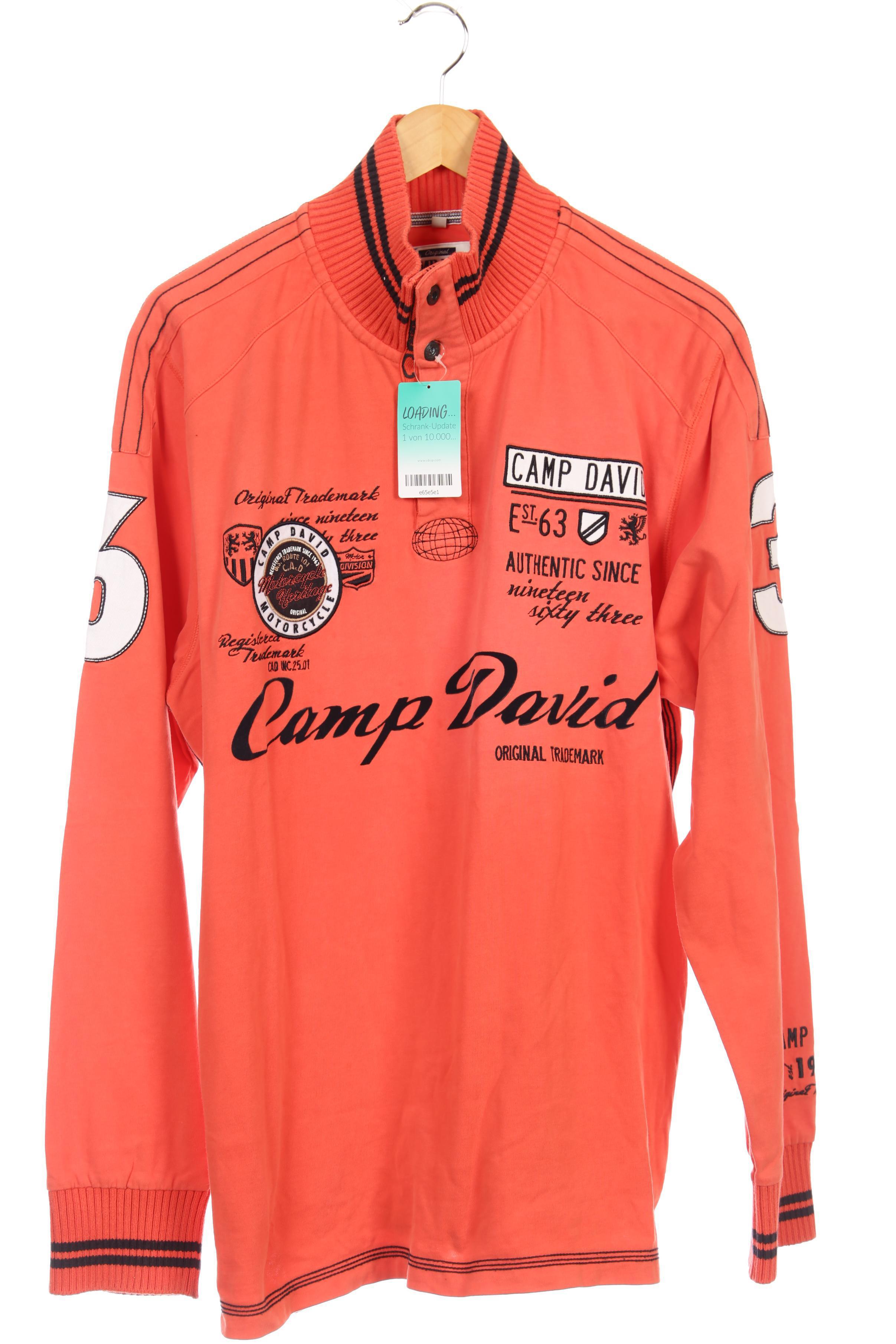

Camp David Herren Sweatshirt, orange, Gr.