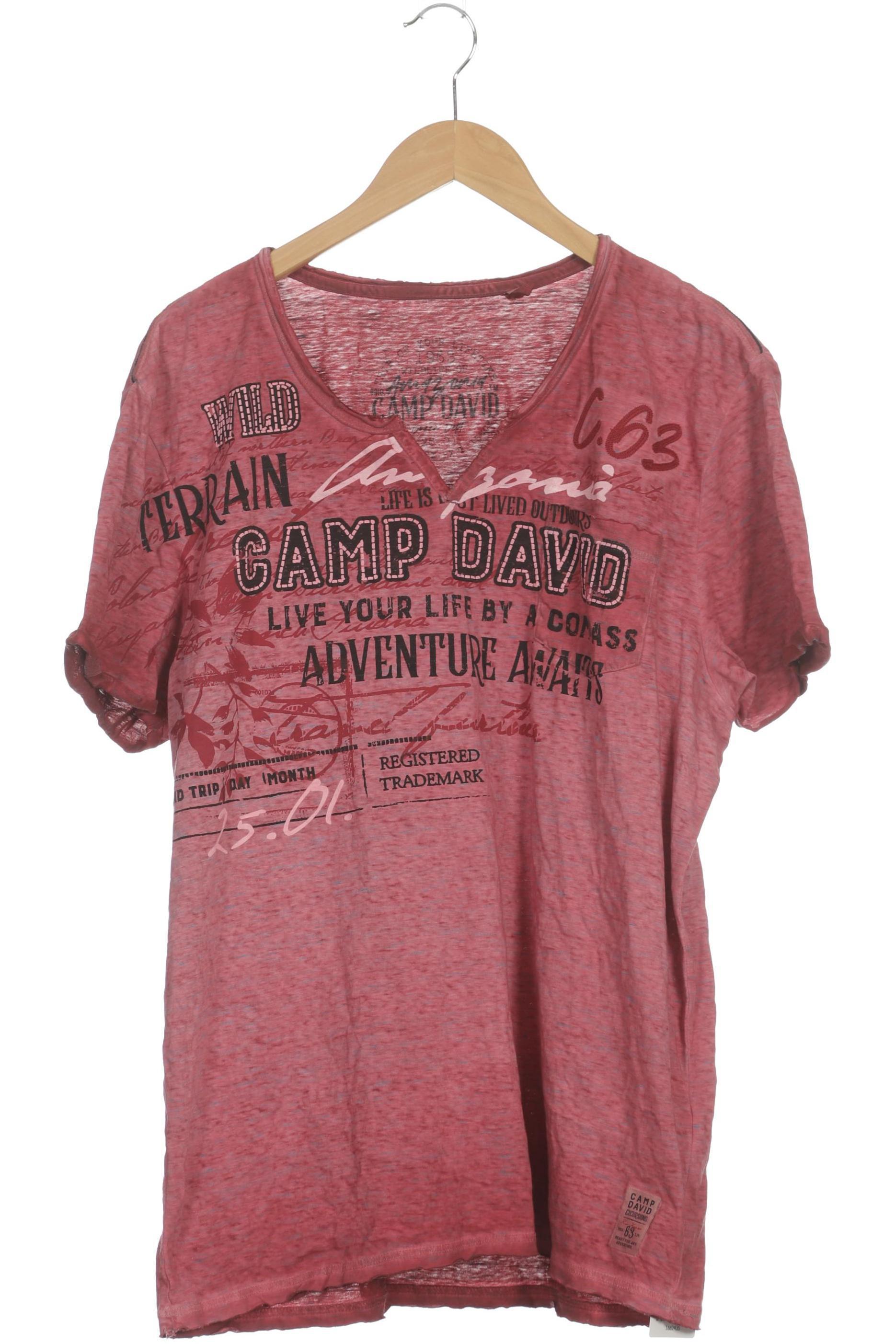 

Camp David Herren T-Shirt, pink, Gr.