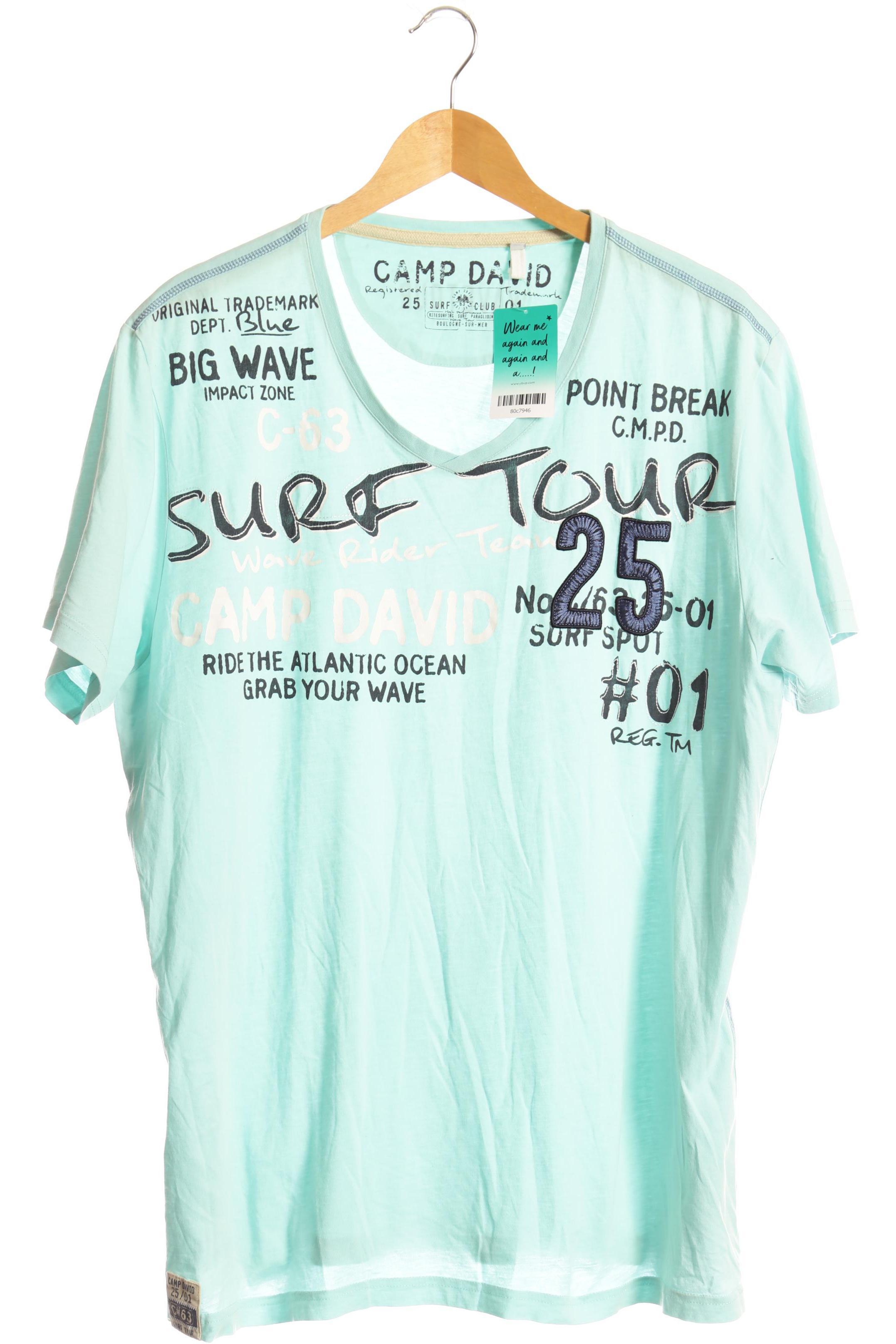 

Camp David Herren T-Shirt, türkis, Gr.