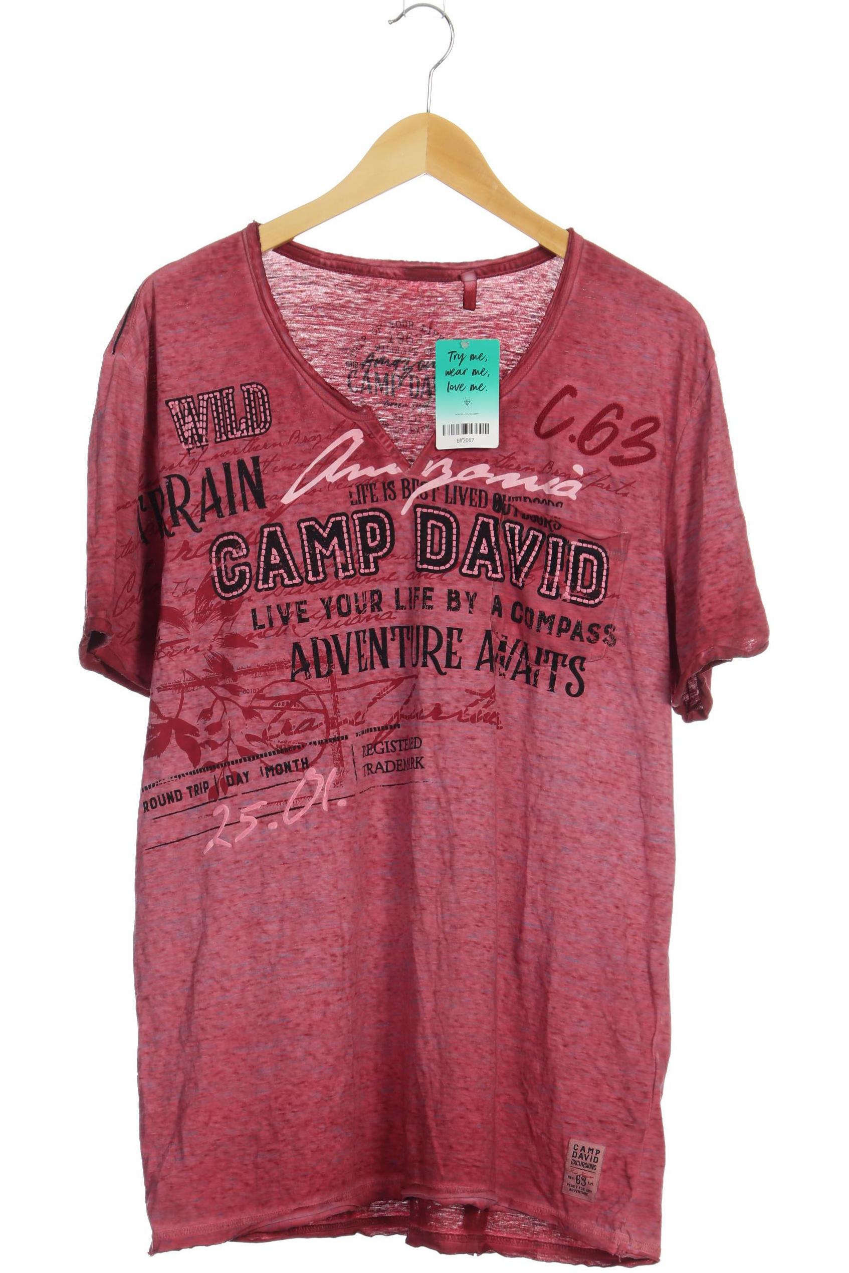 

Camp David Herren T-Shirt, pink, Gr.