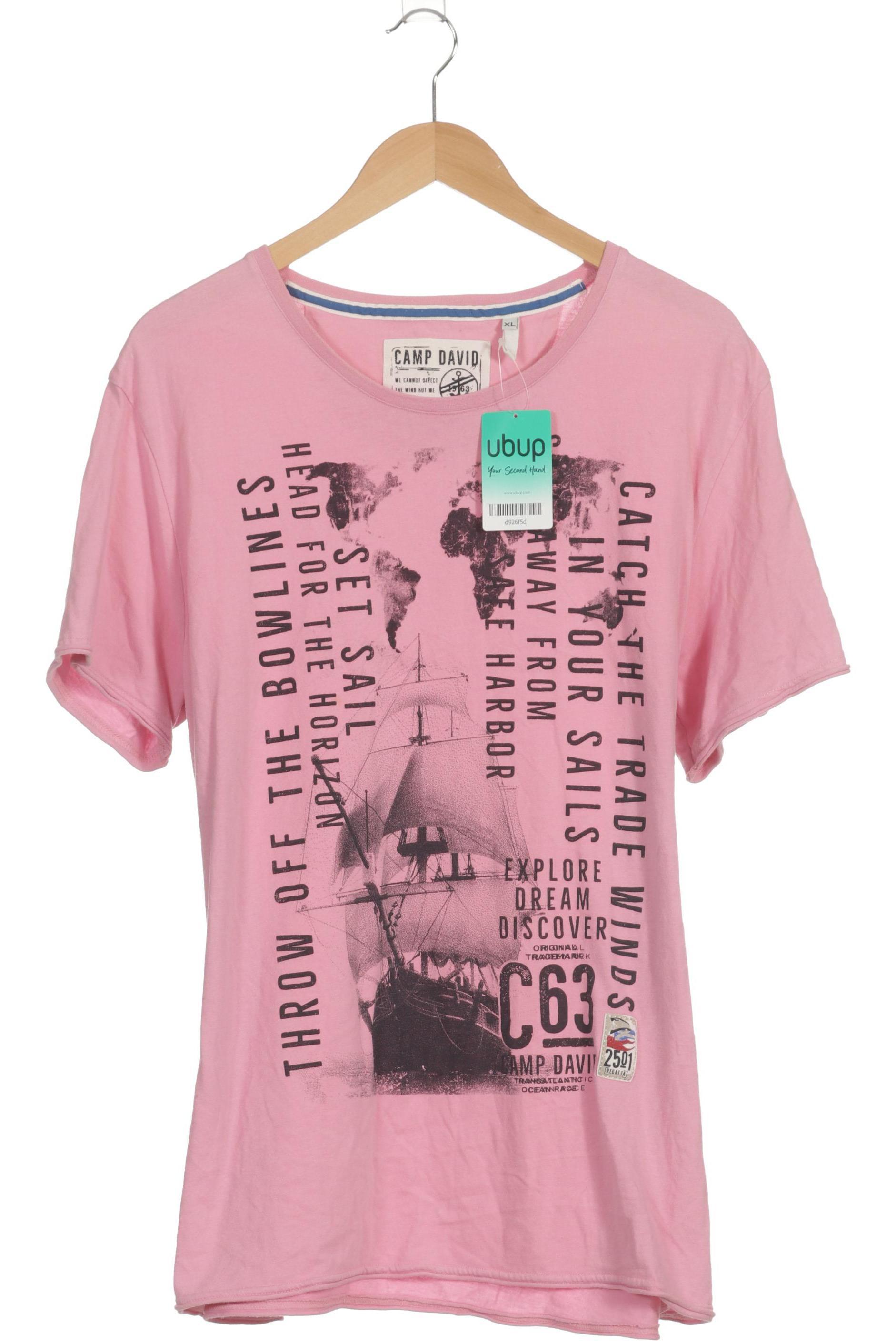 

Camp David Herren T-Shirt, pink, Gr.