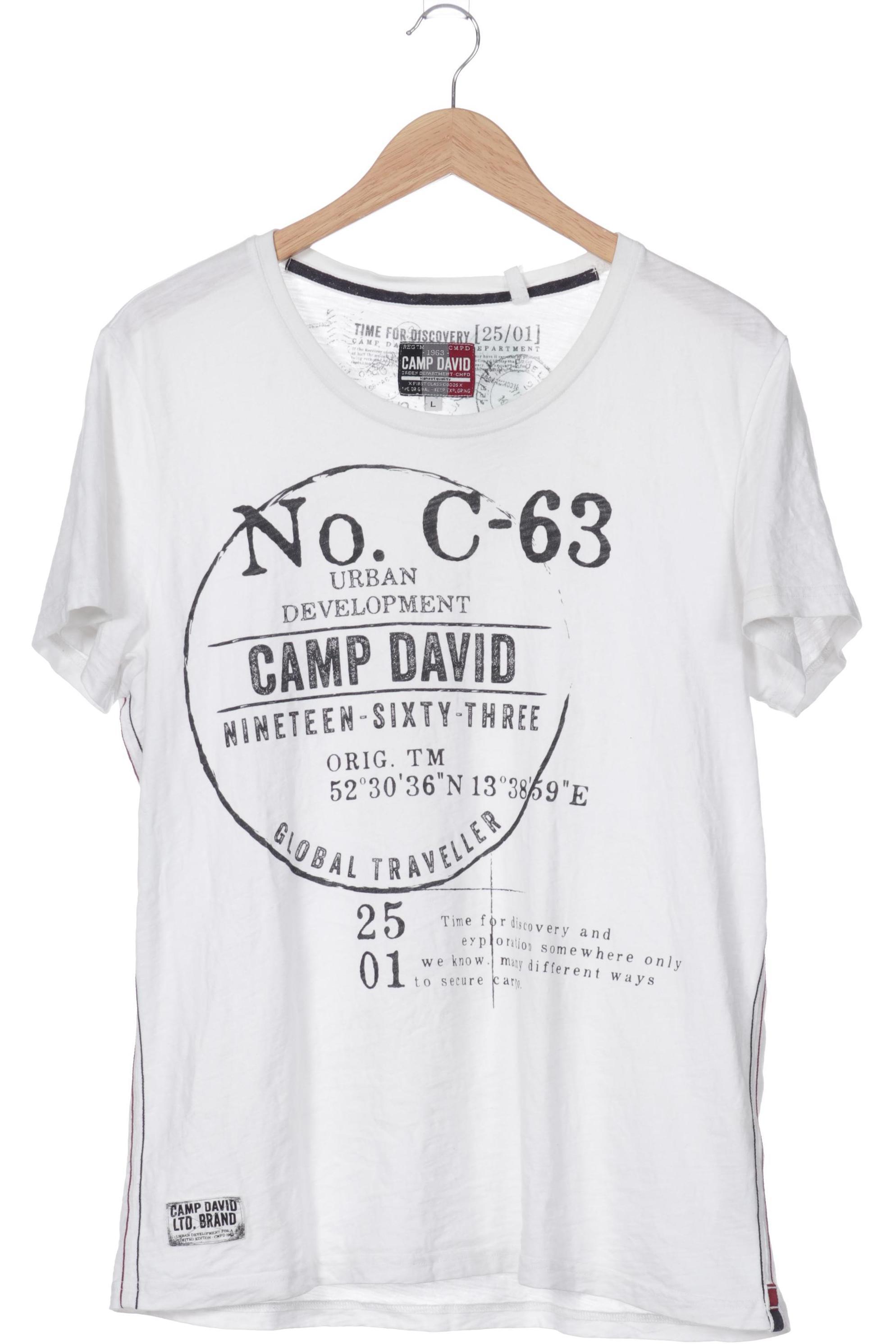 Thumbnail - Camp David Herren T-Shirt, weiß, Gr.